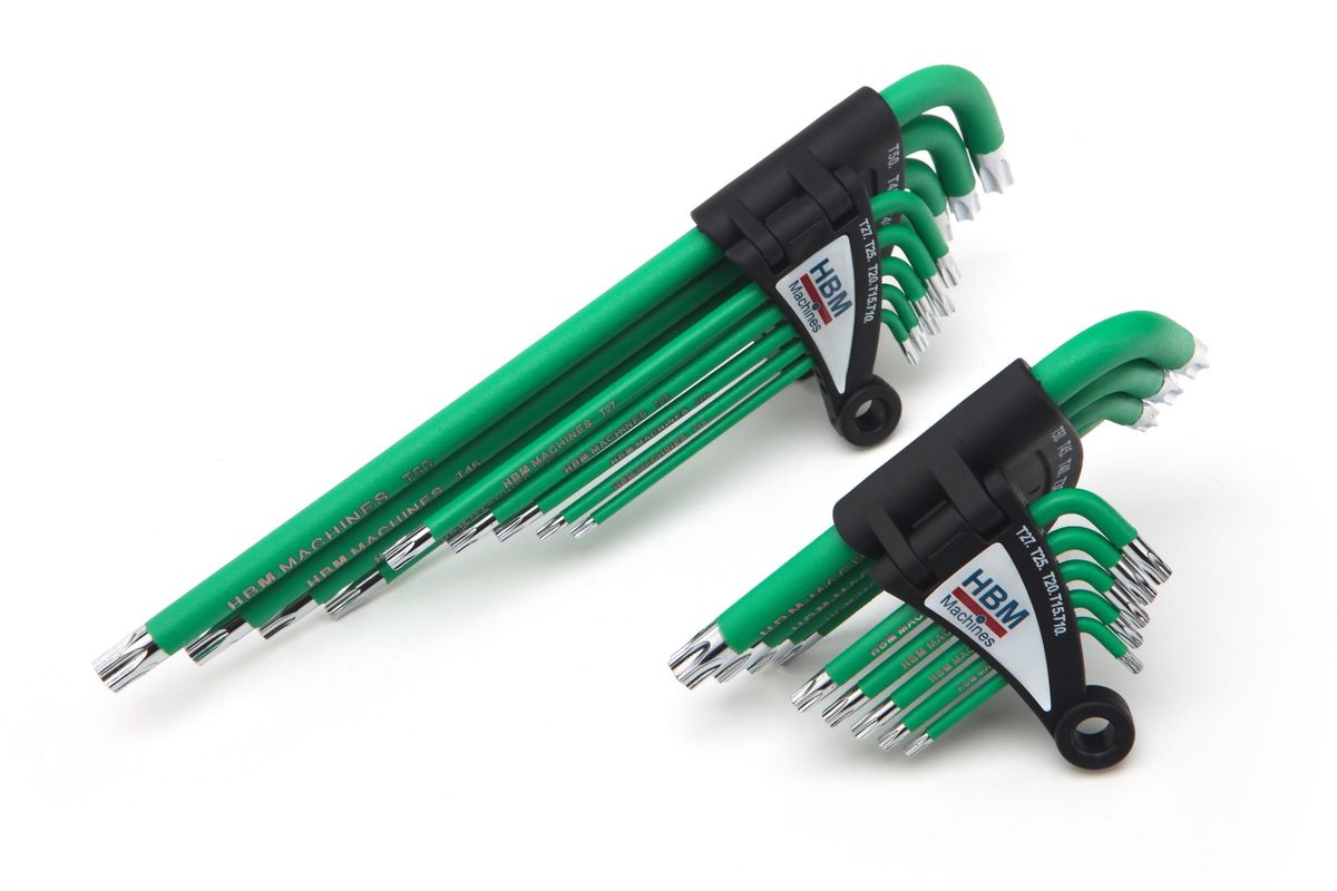 Set de Llaves de Vaso Torx Largas de 9 Piezas HBM