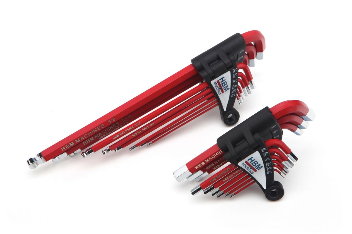 Set de llaves Allen largas inglesas de 9 piezas