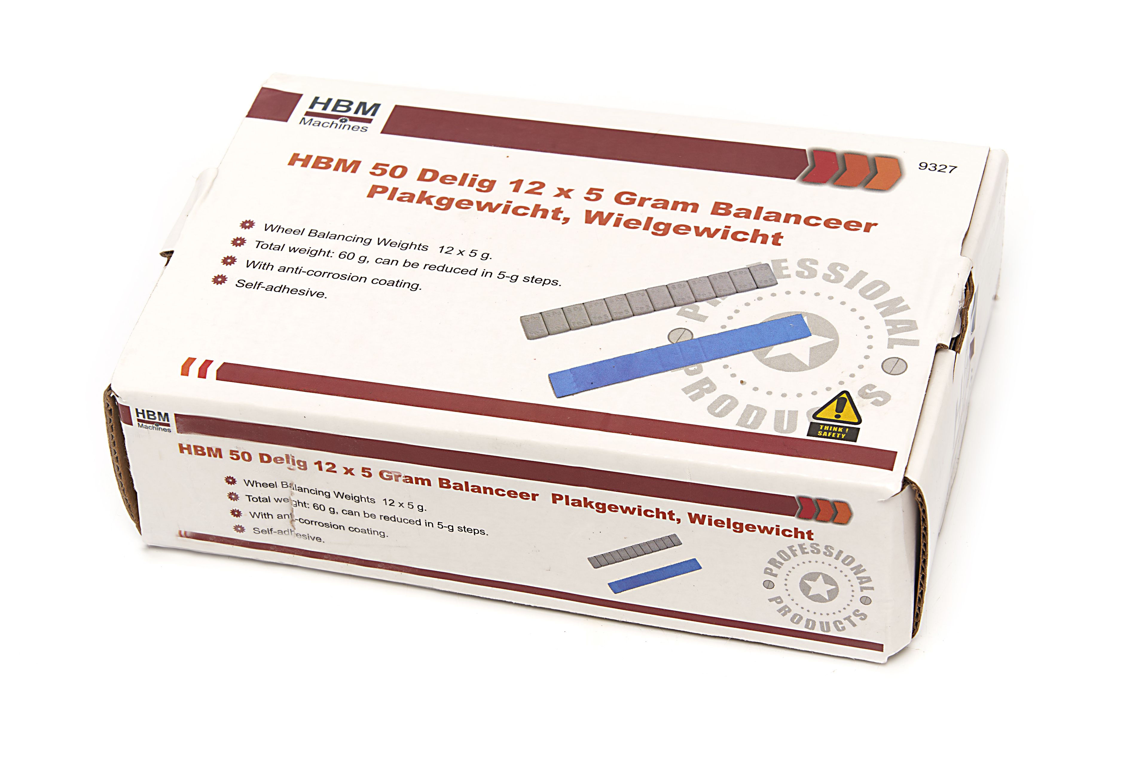 HBM 50 pièces 12 x 5 grammes Poids pour bâton d'équilibrage, poids de roue Image 7