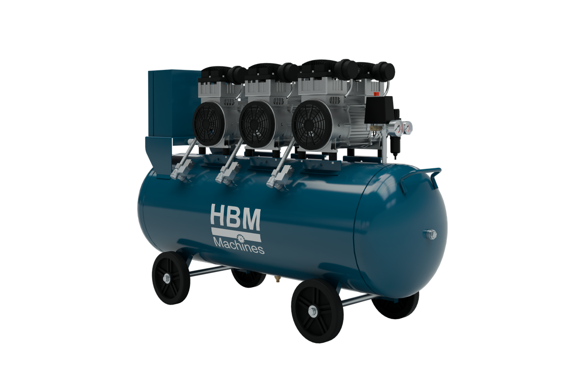 HBM compresor de bajo ruido, 6 HP, 150 litros