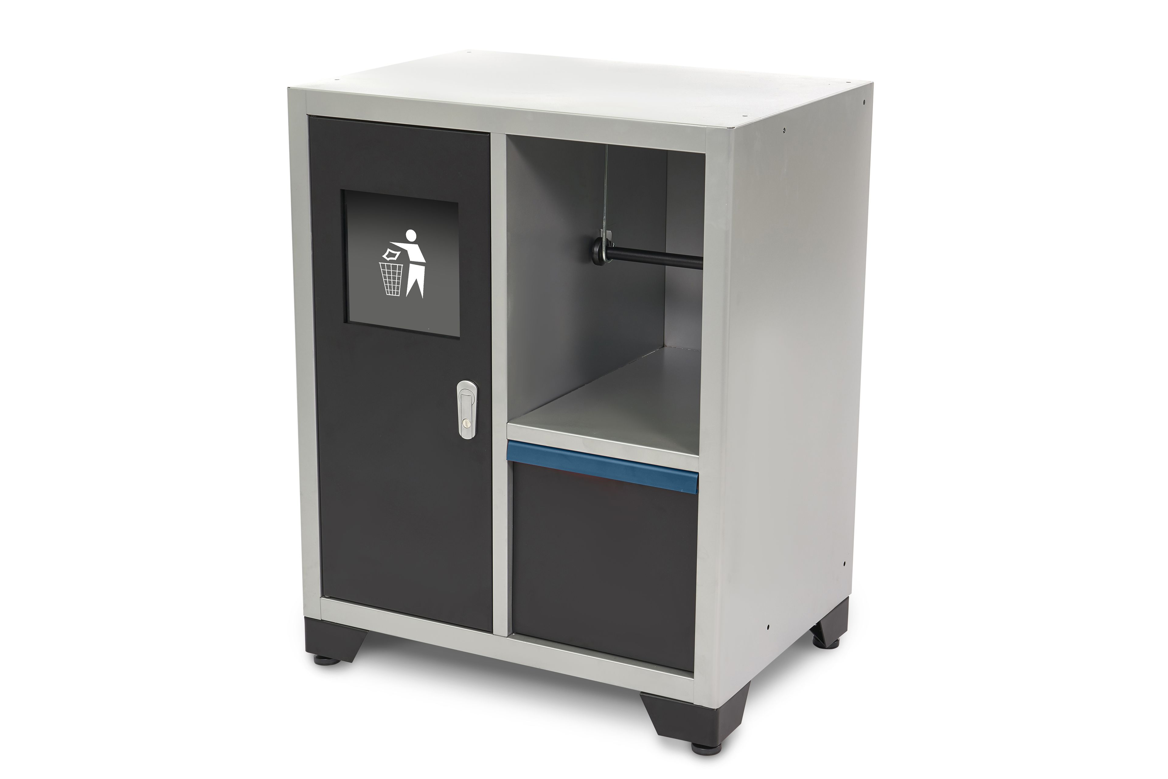 HBM Deluxe poubelle et porte-papier pour l'ameublement d'atelier