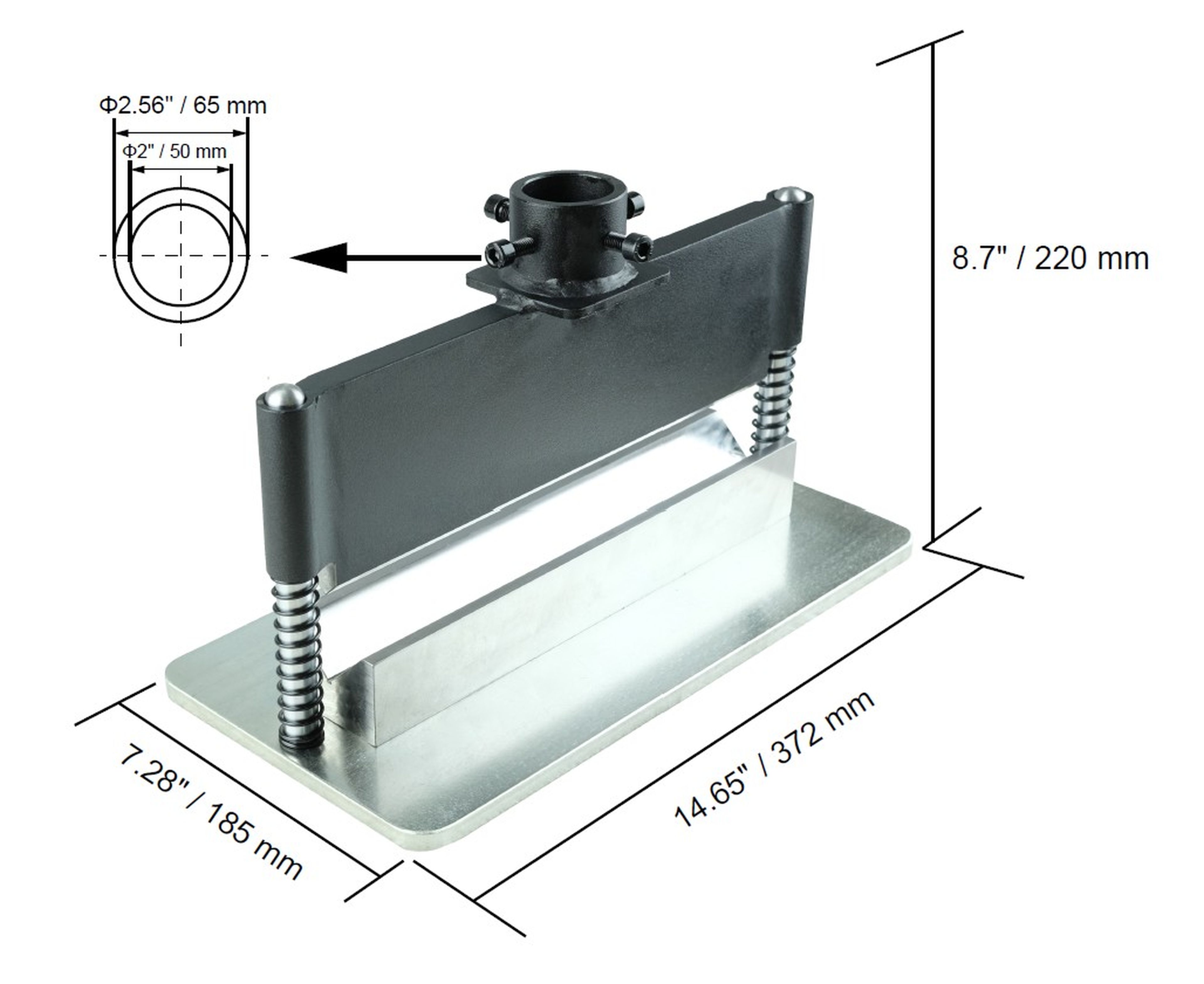 HBM Abkantaufsatz für Werkstattpressen 305 x 5 mm. Image 4