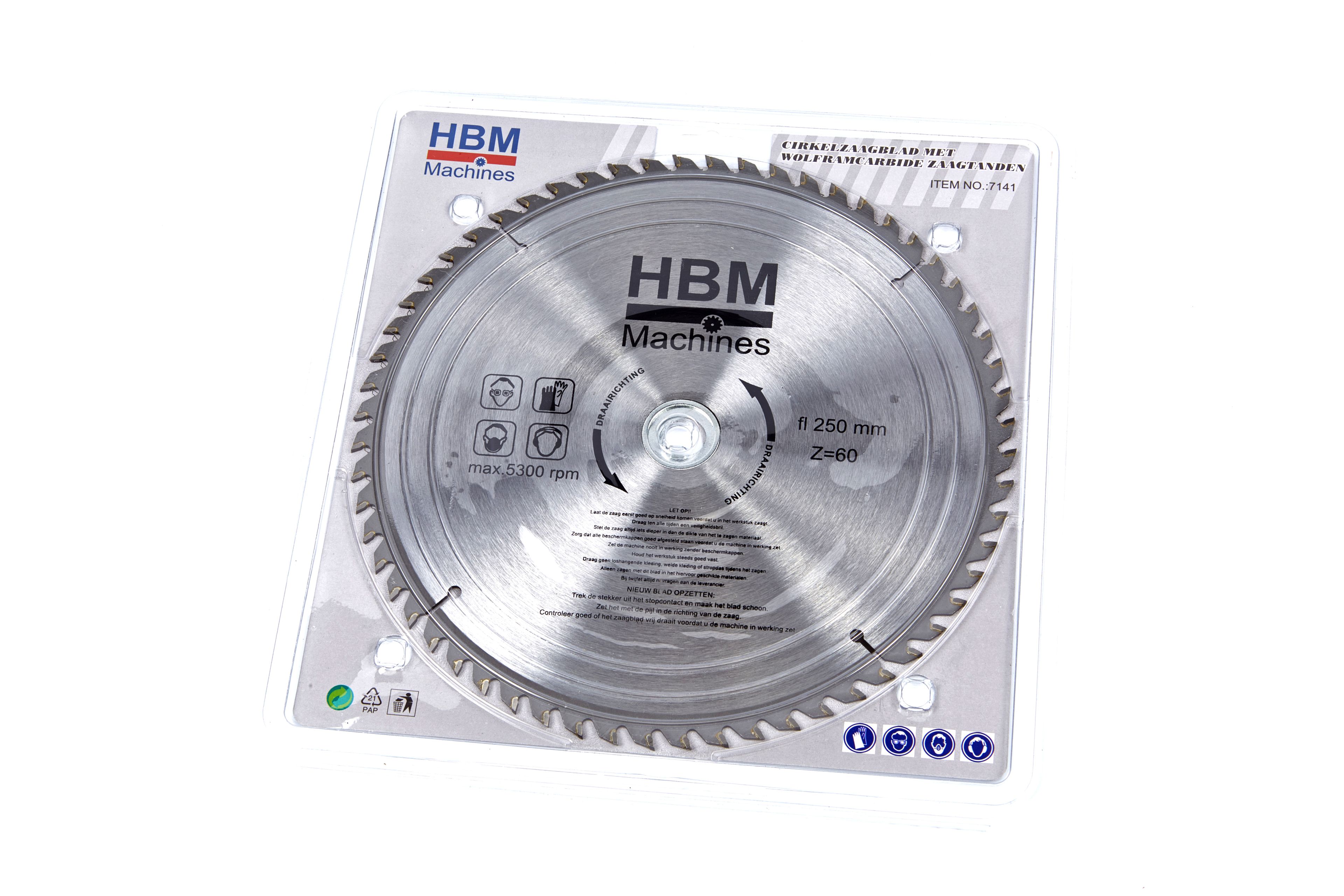 Lames de scie circulaire HBM HM 250 mm pour bois 120 dents Image 4