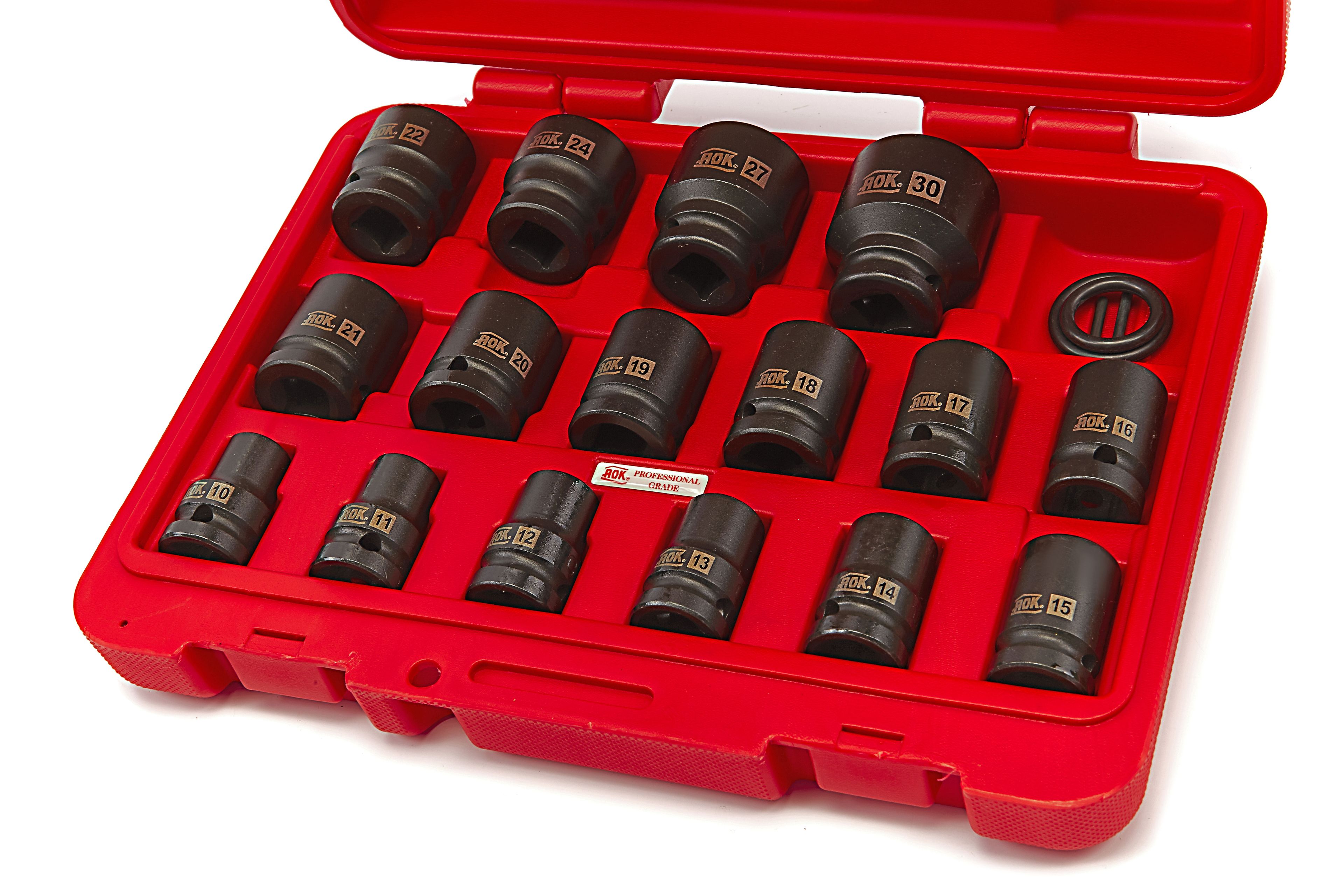 AOK Set de douilles 1/2 inch 16 pièces Image 3