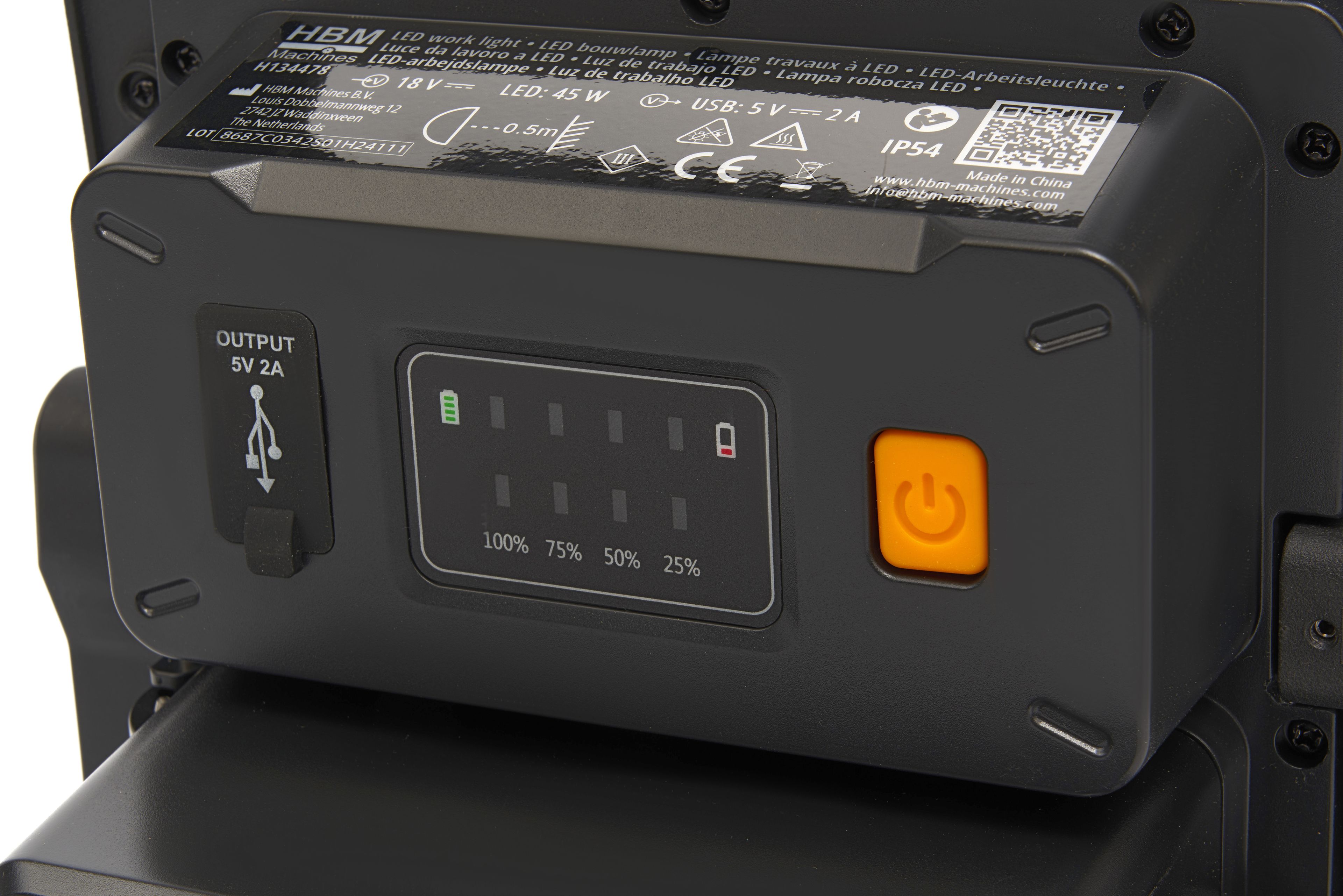HBM projecteur de chantier LED multi-batterie 45 W 5000 lumens 5000 K classe 3 Image 11