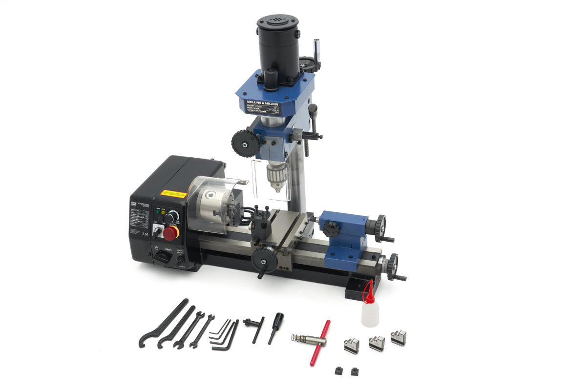 HBM mini torno para metal 140 x 250 compact BF