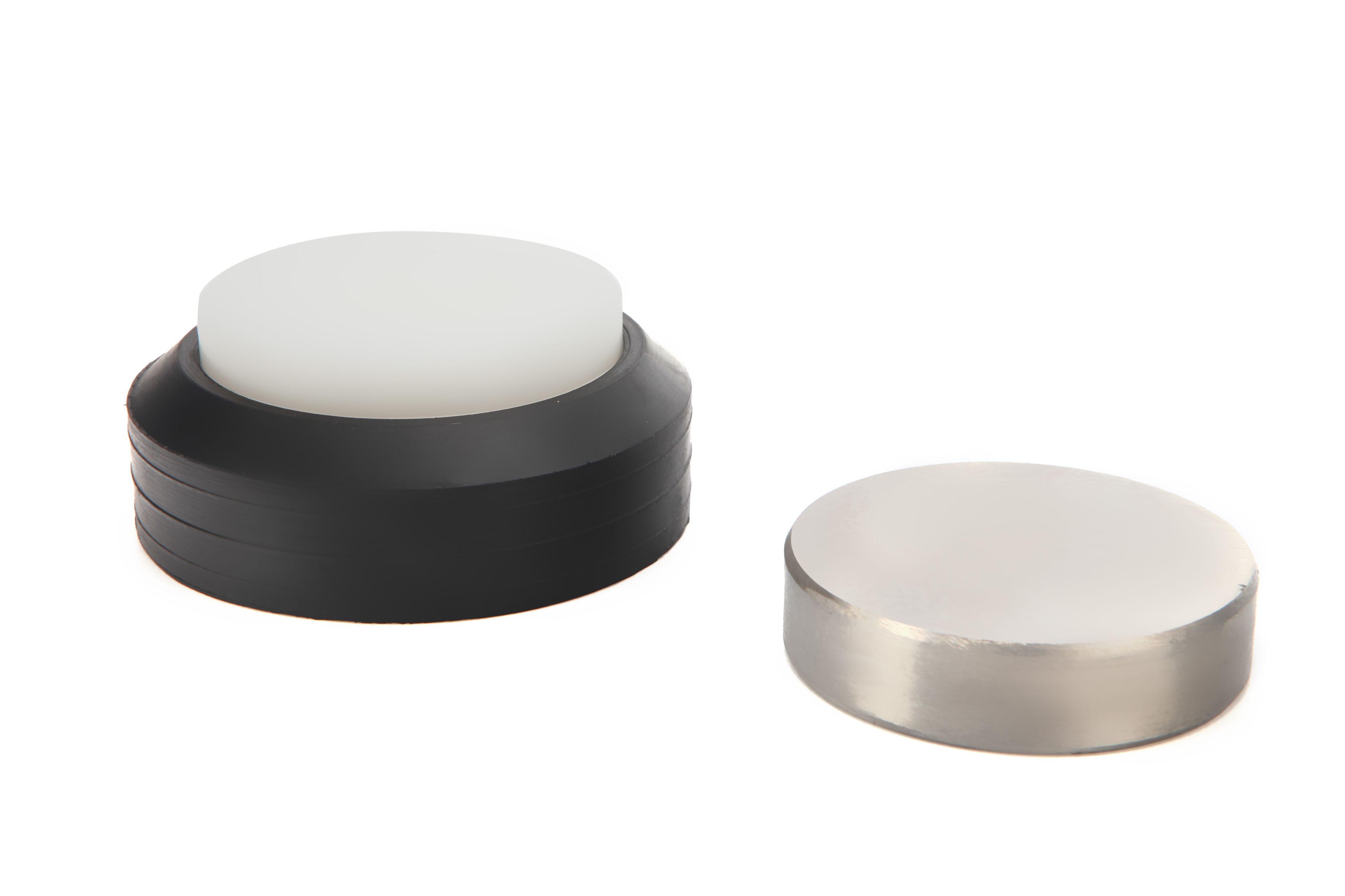 Enclume en acier et nylon HBM 75 mm dans un support en caoutchouc Image 2