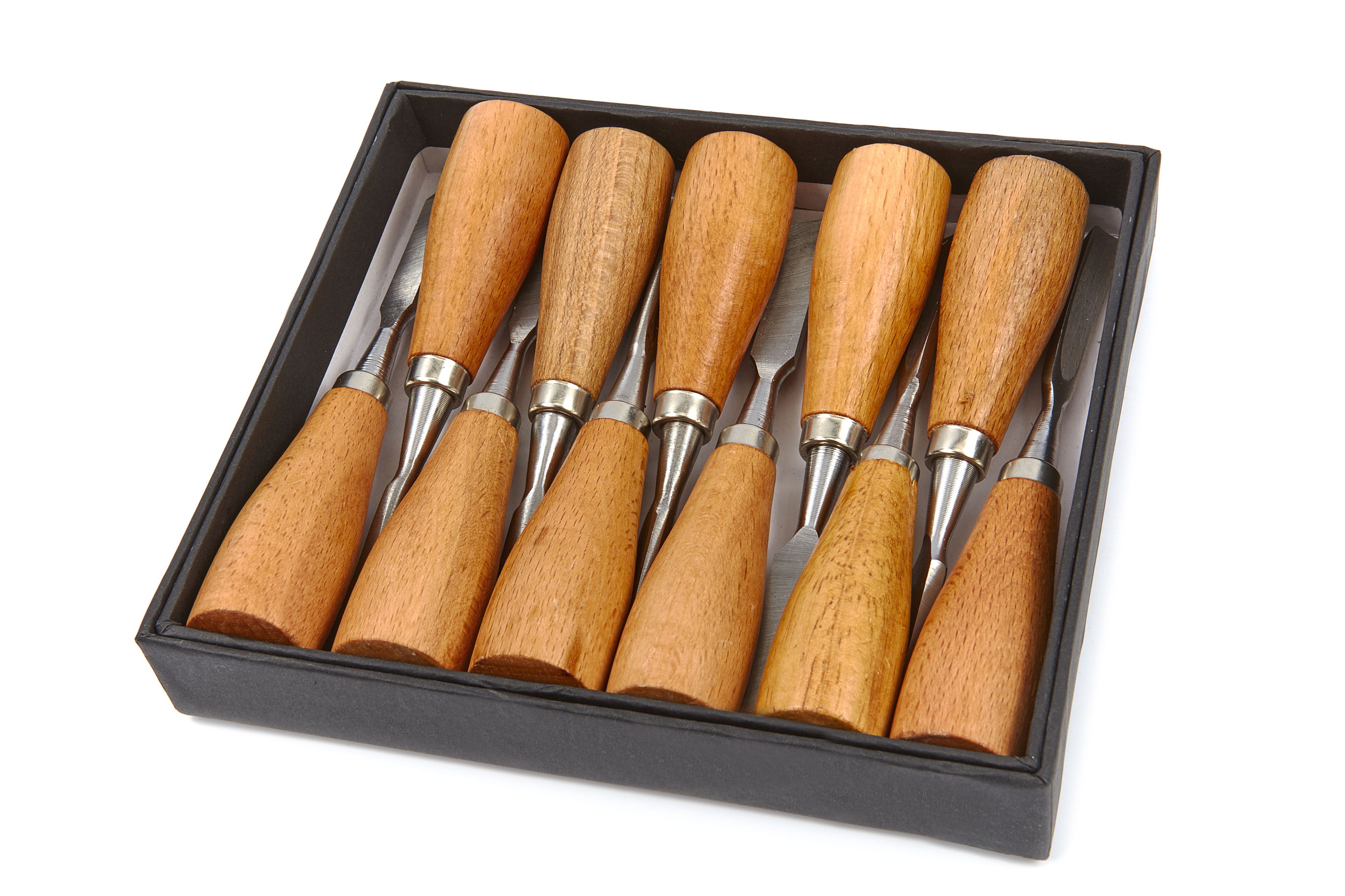 HBM 11 Pezzi Set di Intaglio in Legno Image 3