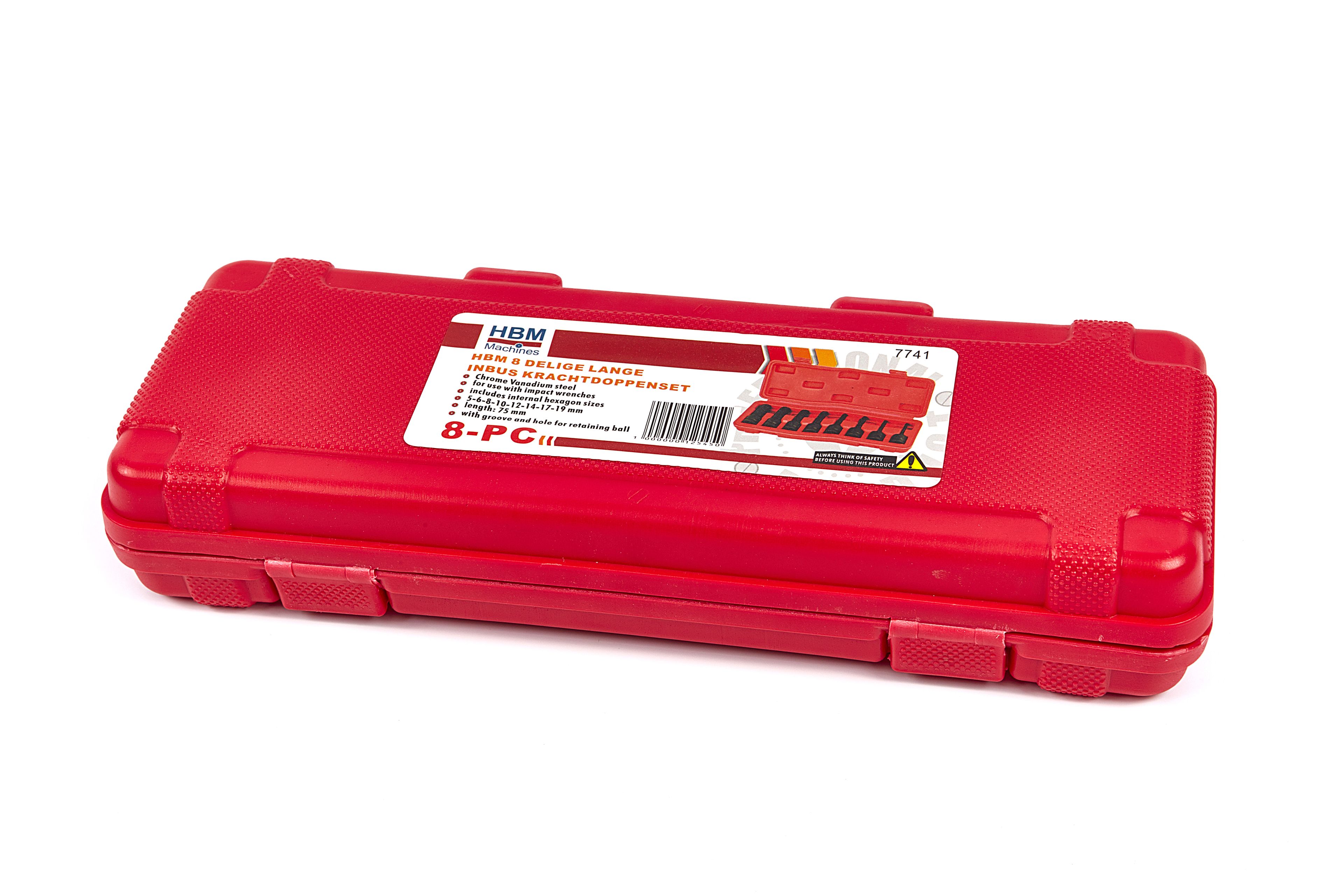 Set di chiavi a brugola a puntale lungo HBM 8 pezzi con attacco 1/2" Image 3