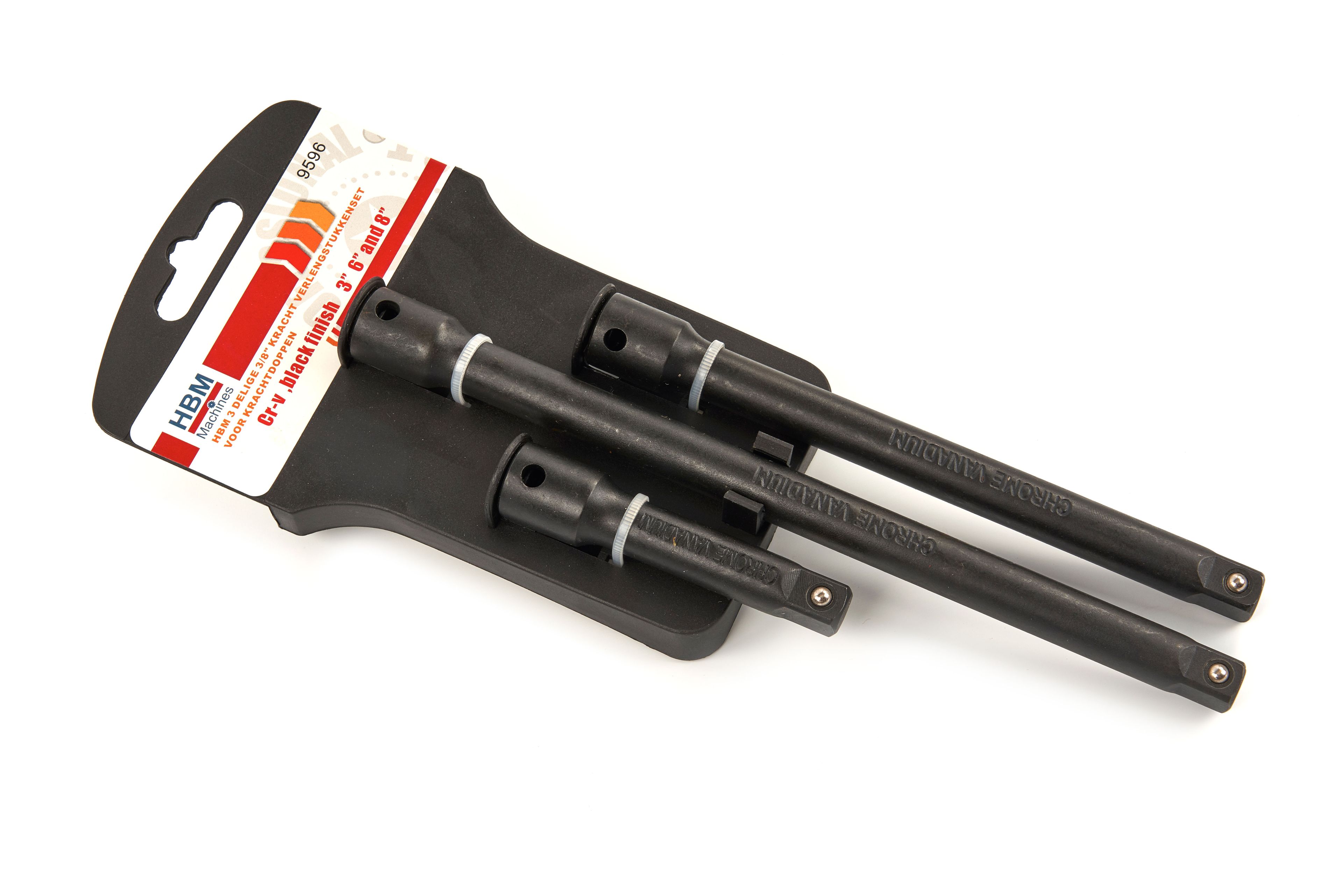 HBM Ensemble d'extension d'alimentation 3/8  inch 3 pièces pour prises de courant Image 2