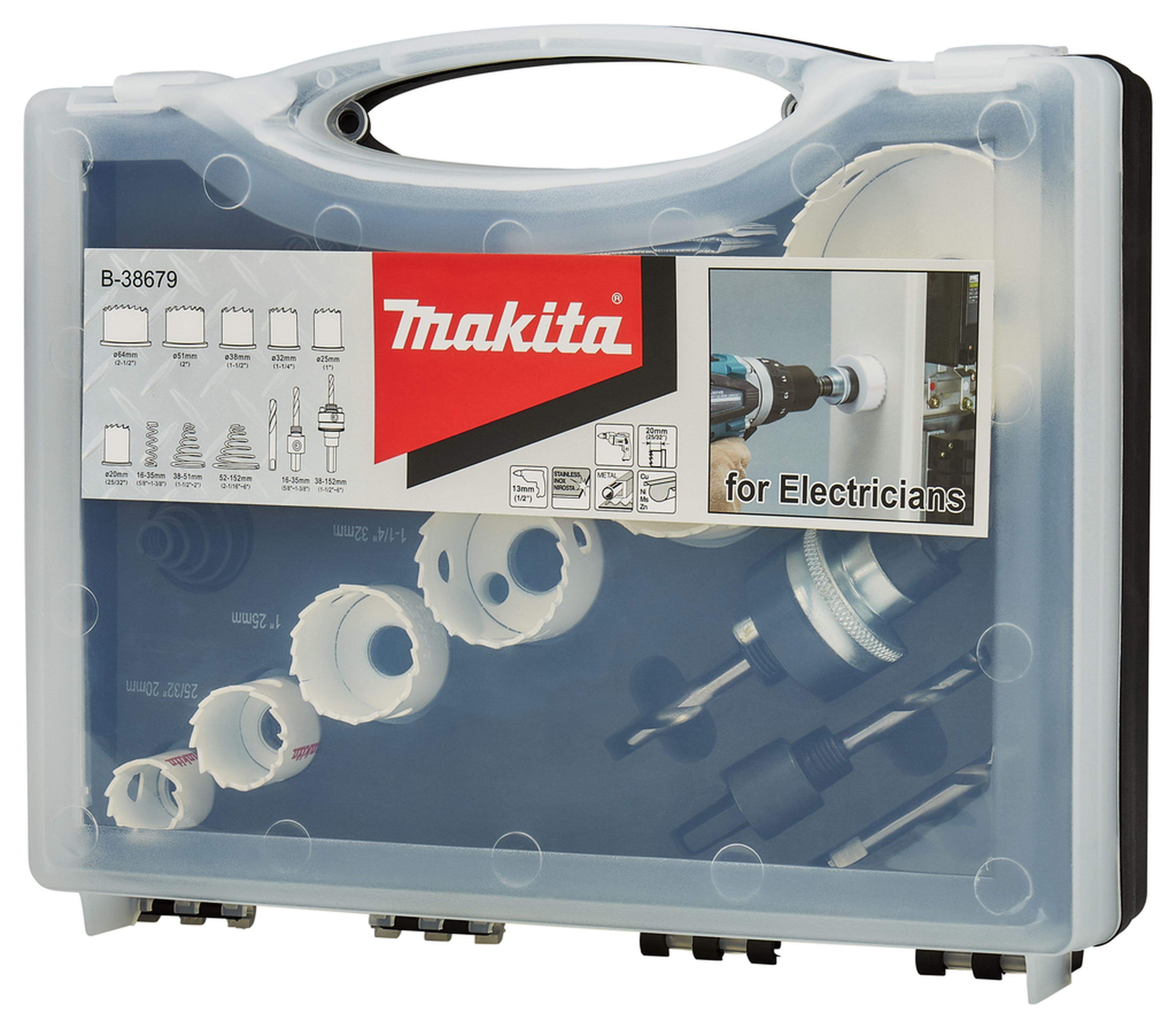 Makita jeu de scie à trous 15 pièces métal Image 11