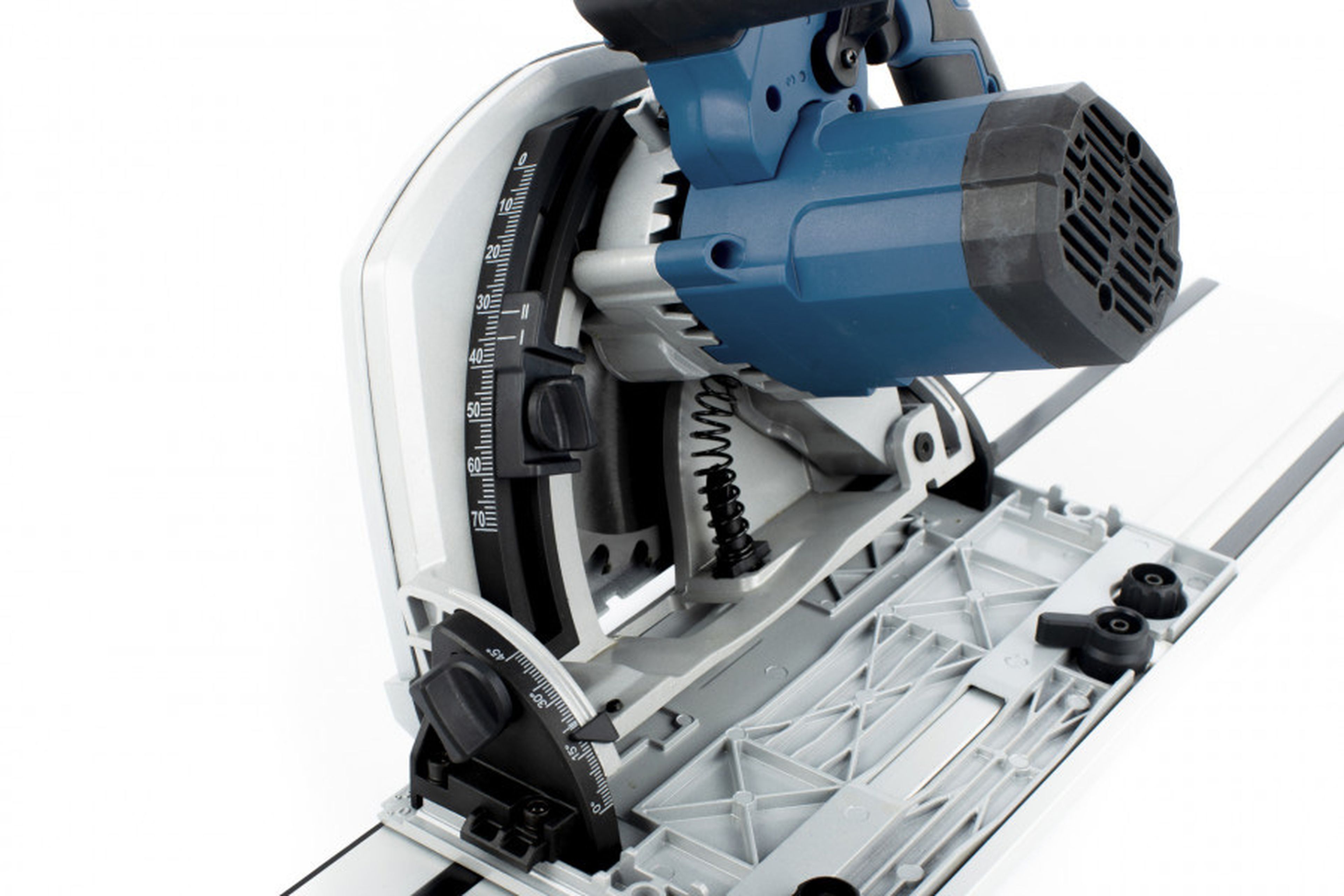 HBM Scie plongeante professionnelle de 190 mm et 1 400 watts avec règle de 2 x 700 mm Image 8