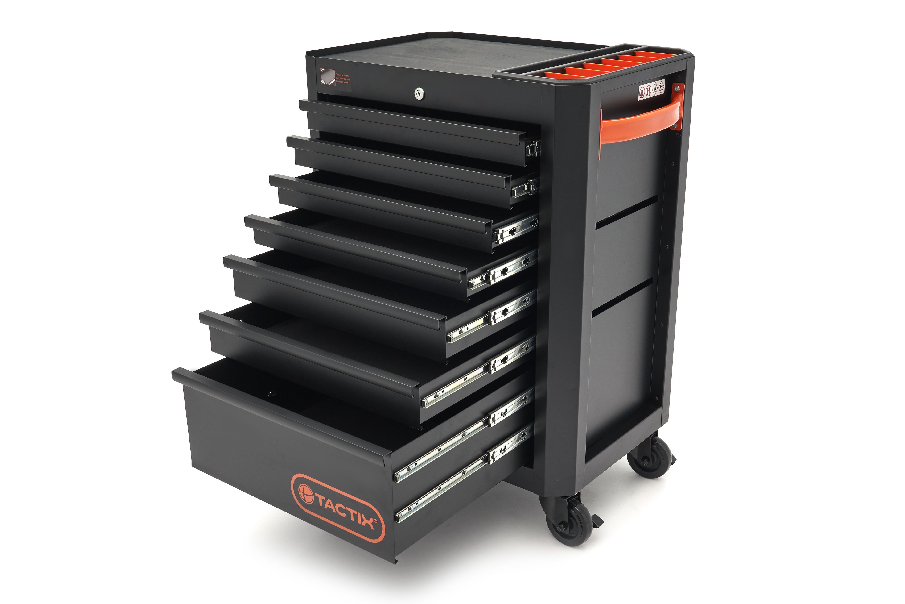 Tactix Carrello portautensili 7 cassetti, 66 cm Image 6