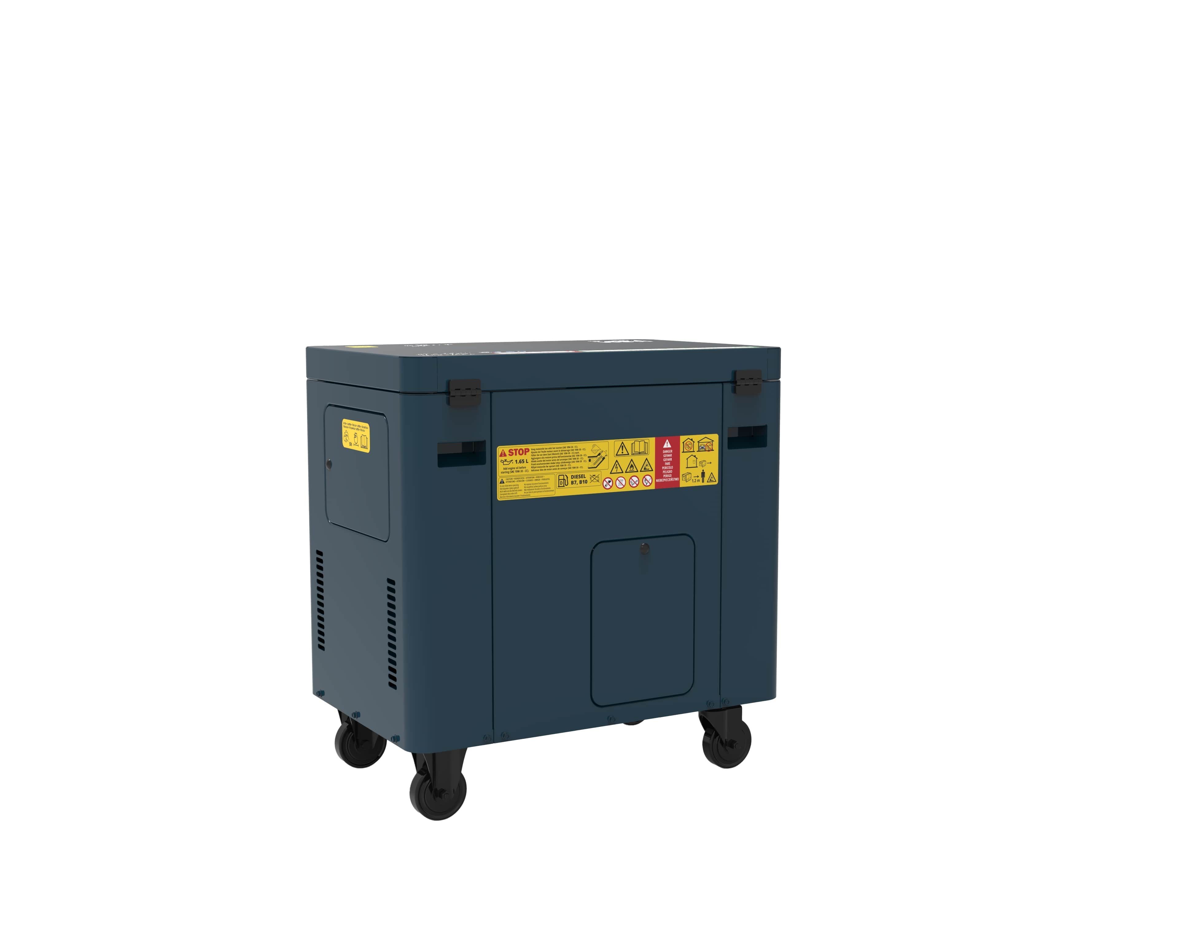 HBM diesel aggregaat, generator 532 cc dieselkrachtstroom 230/400V 7000W Image 4