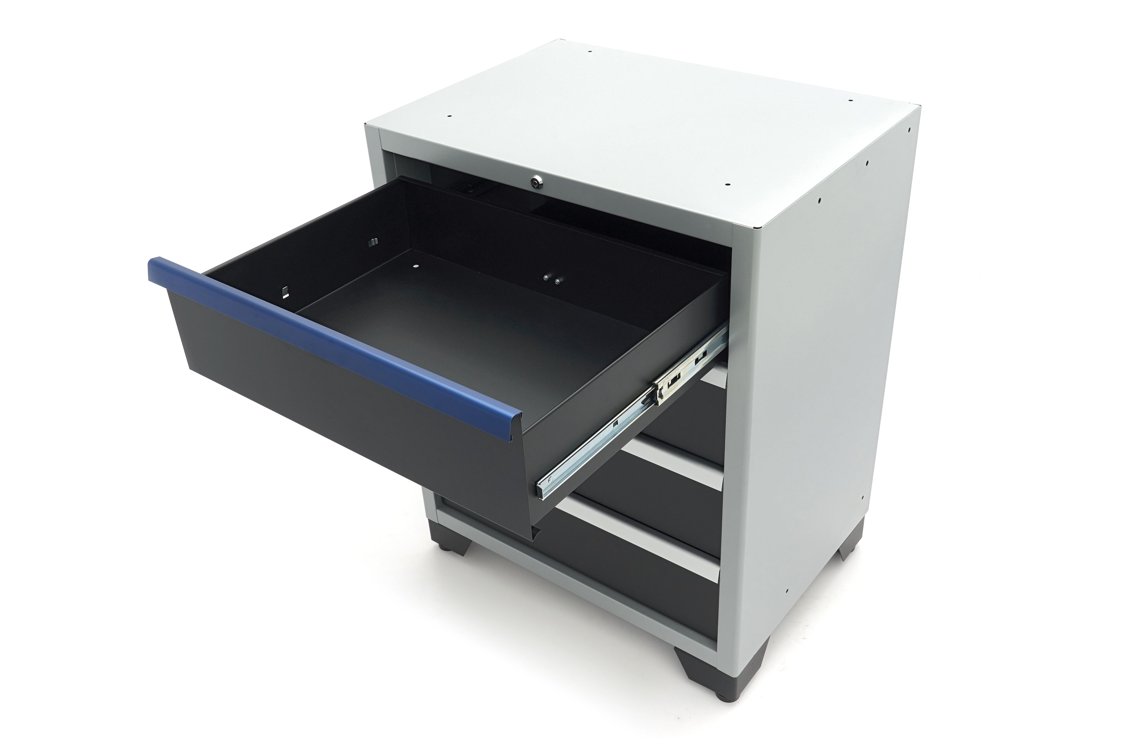 HBM 4 Cajones Deluxe Caja de herramientas Profesional para Organización del Taller negra azul Image 6