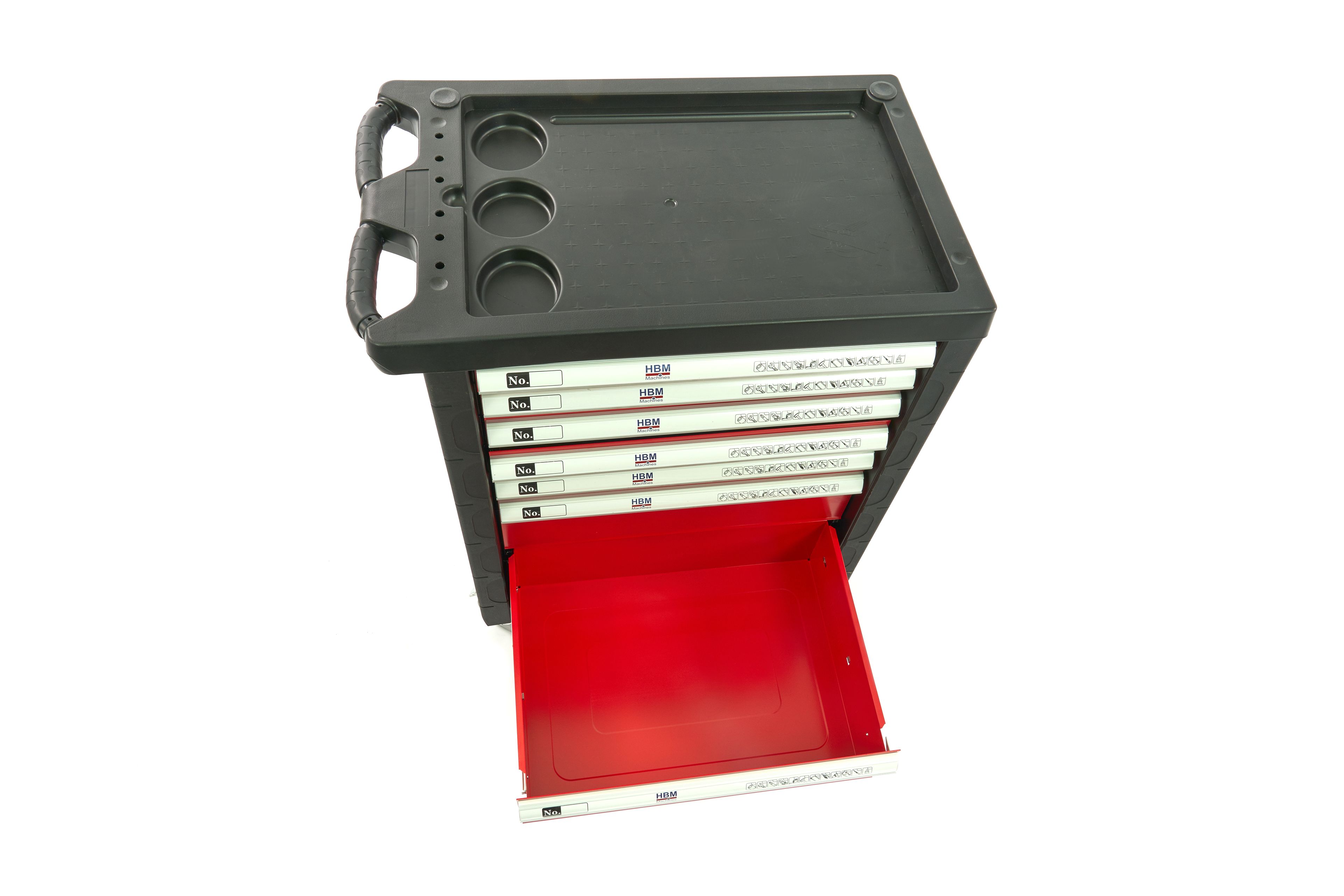 HBM gevulde gereedschapswagen 154-delig, rood Image 14