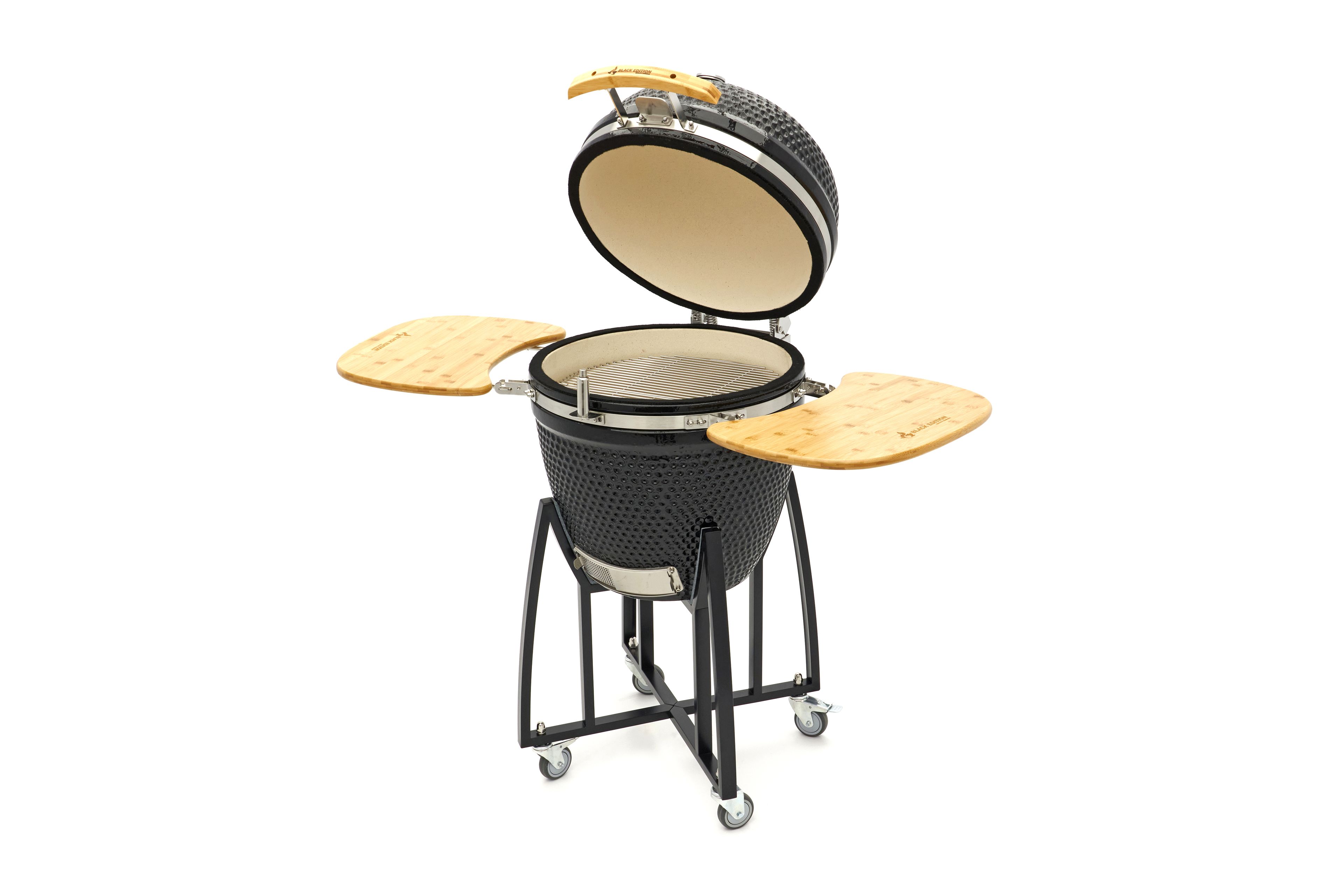 Barbecue Kamado en céramique de 55 cm sur socle mobile Black Edition Image 6