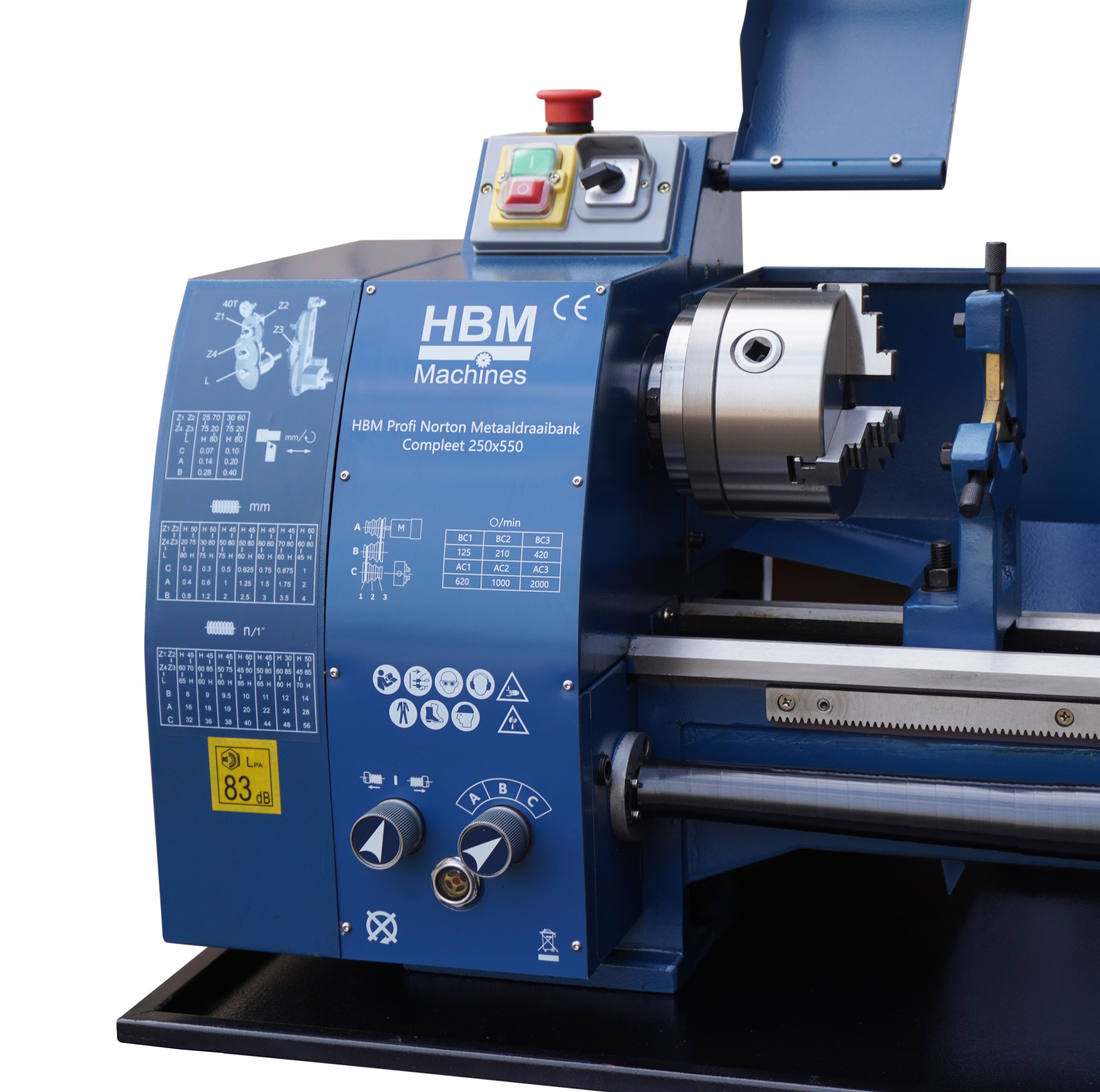 HBM torno para metal 250 x 550 norton Image 5