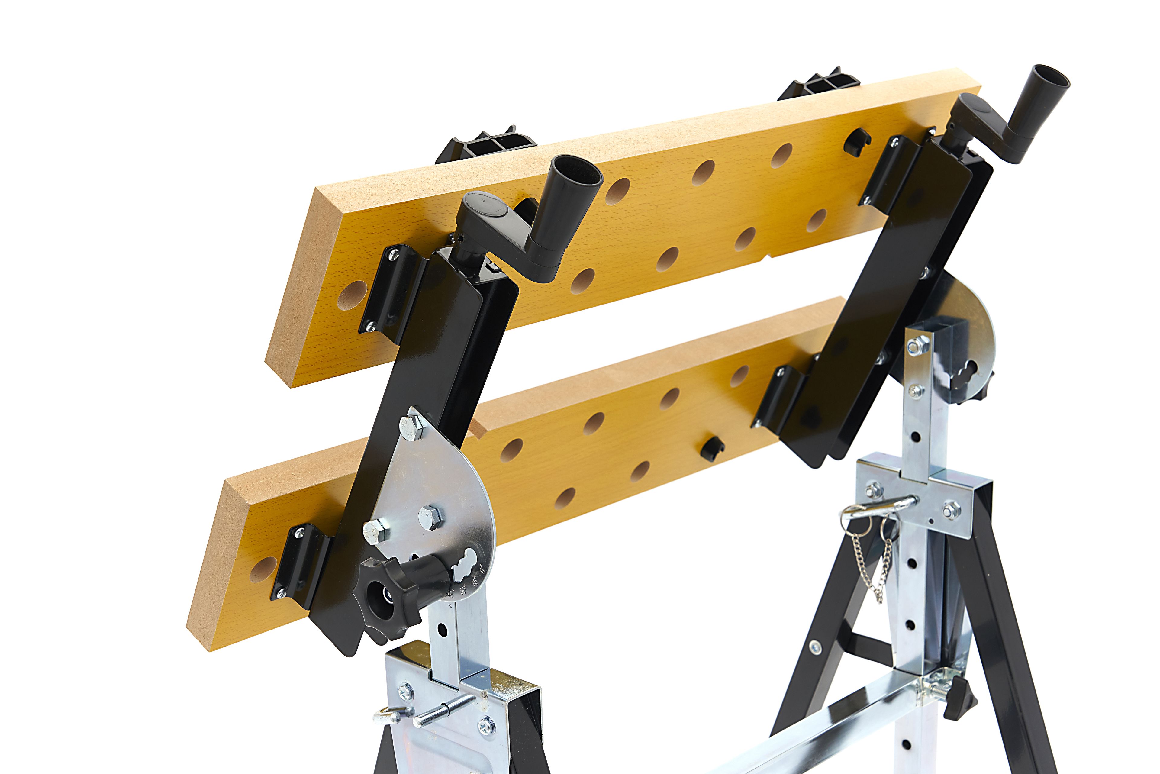 Banco de trabajo portátil HBM con superficie de trabajo ajustable en altura y tiltable Image 7