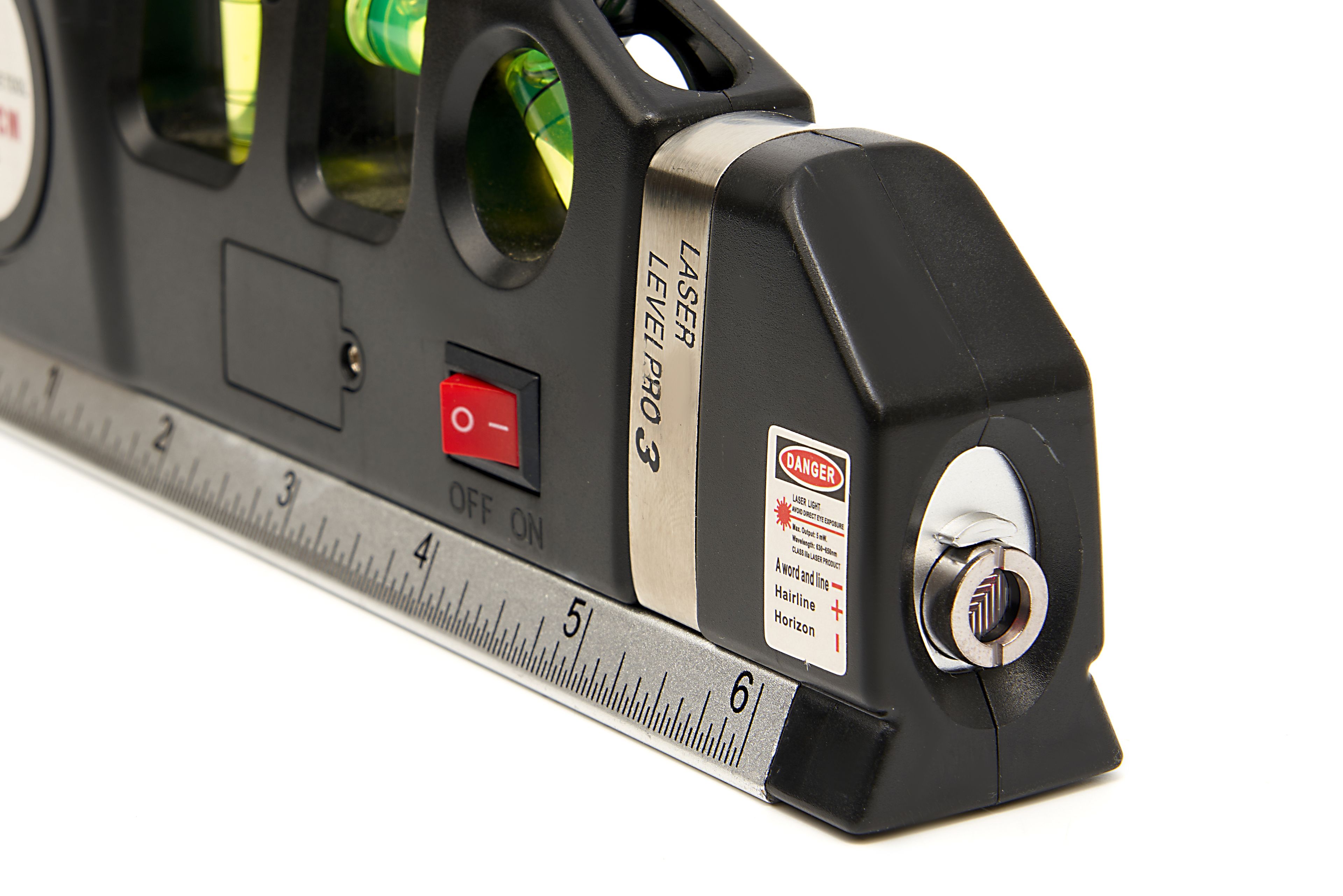 HBM niveau à bulle avec laser et mètre ruban intégré 250 cm Image 7