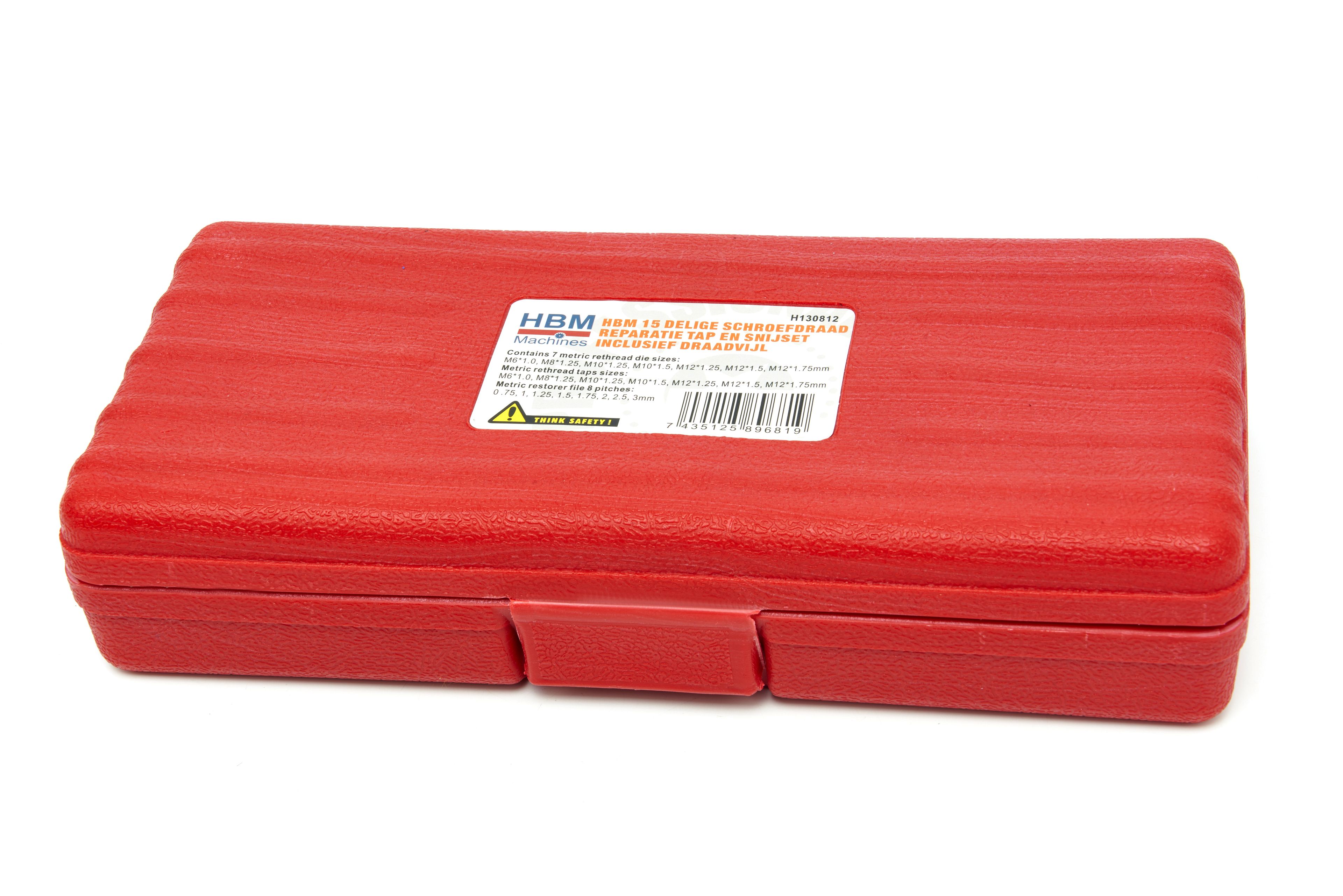 HBM - Jeu de 15 pièces pour taraudage et coupe, y compris une lime pour filetage Image 6