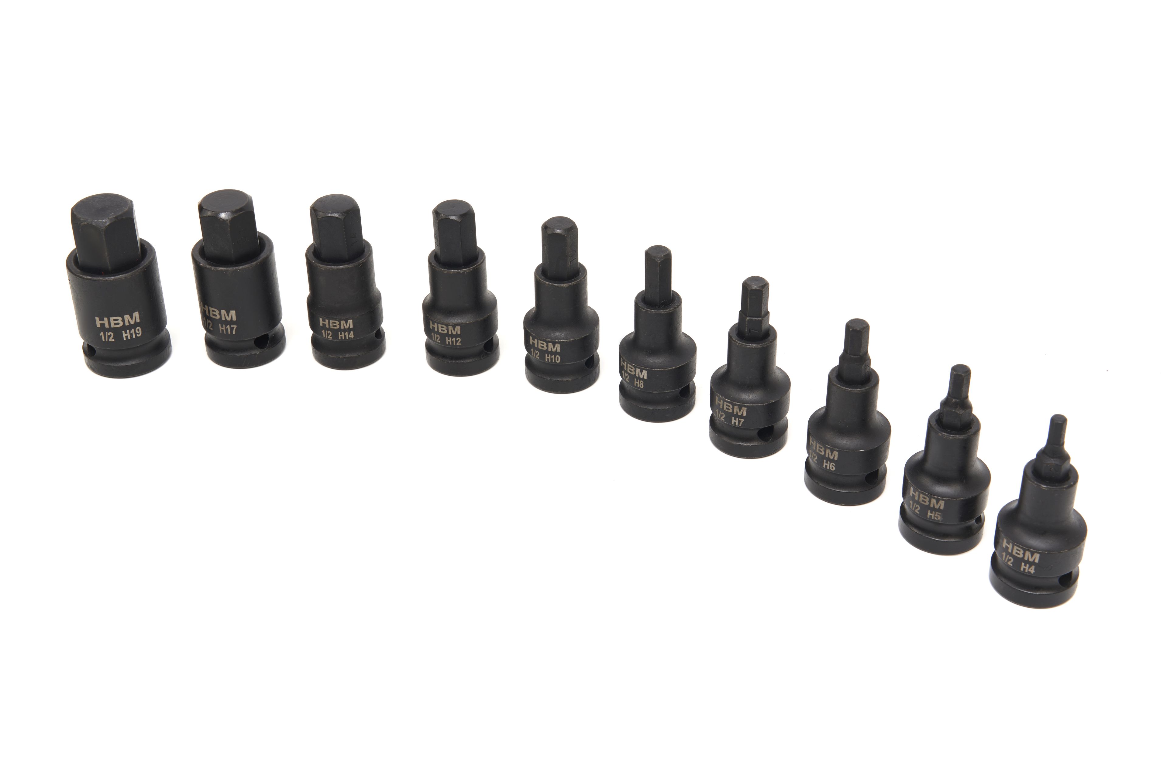 Set di 10 inserti di potenza HBM professionali da 1/2 pollice H4-H19 Image 3