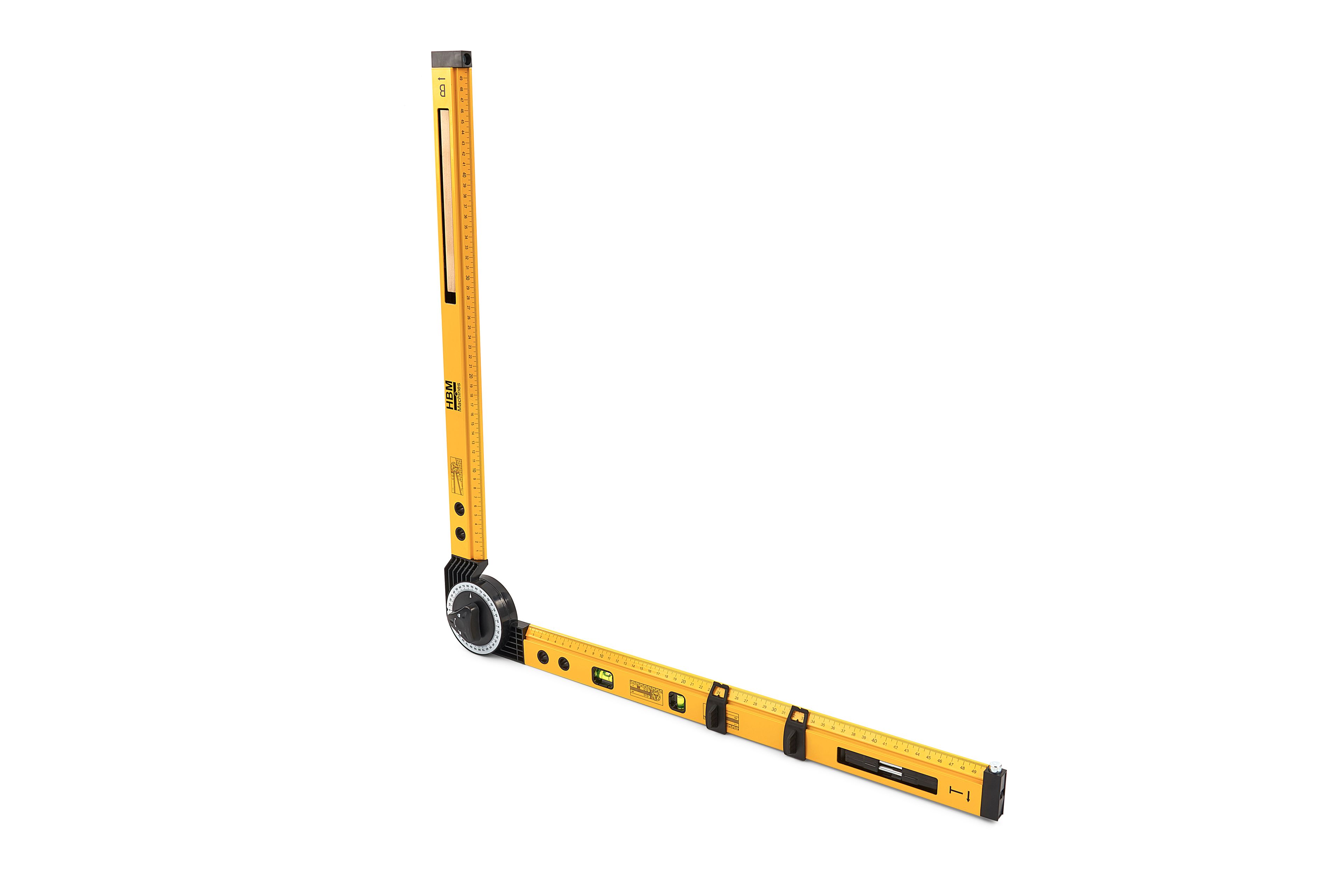 Nivel Universal HBM 2 x 500 mm, Gancho de escuadra, Gancho de dos vías, Compás. Image 8