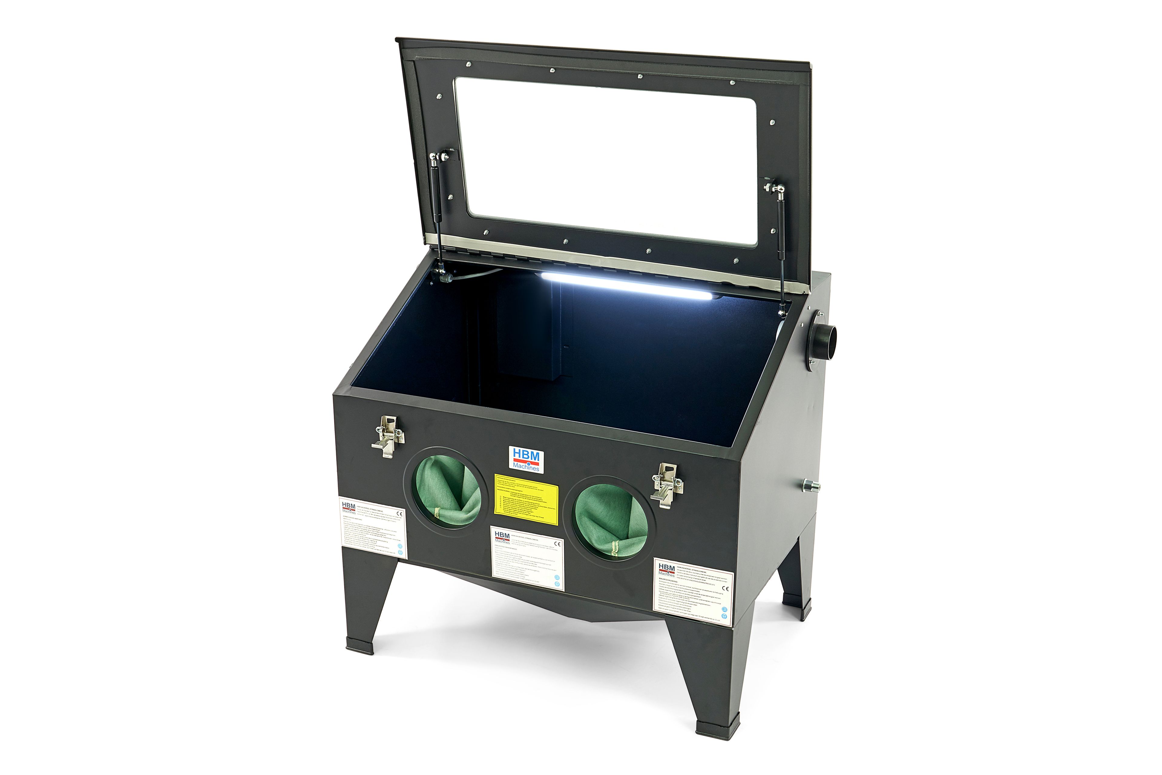 Cabine de sablage HBM SBC 190, chargeur frontal avec ressorts à gaz Image 5