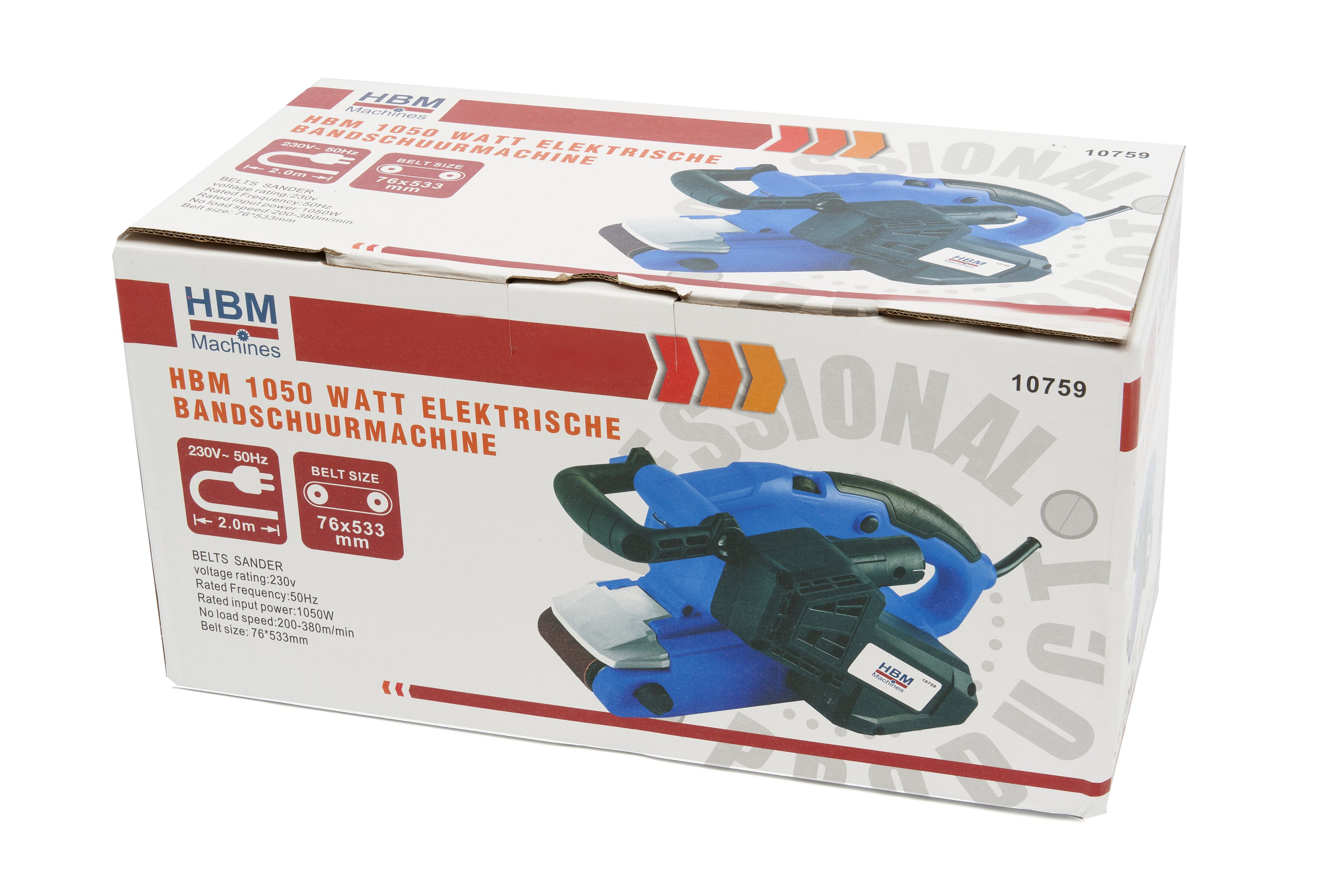 HBM Ponceuse à bande électrique 1050 watts Image 11