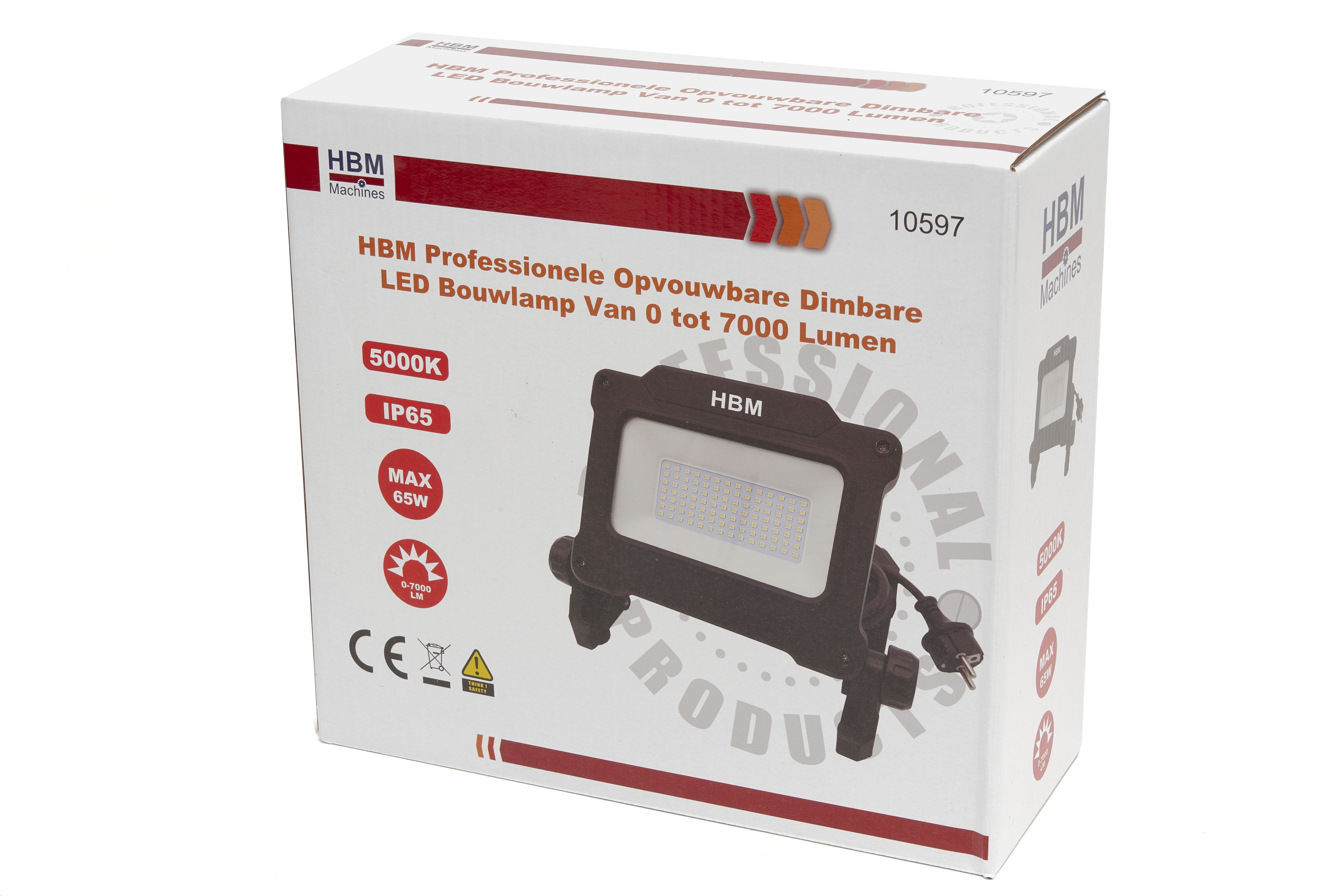 Lámpara de construcción LED plegable y regulable HBM profesional de 0 a 7000 lúmenes Image 8