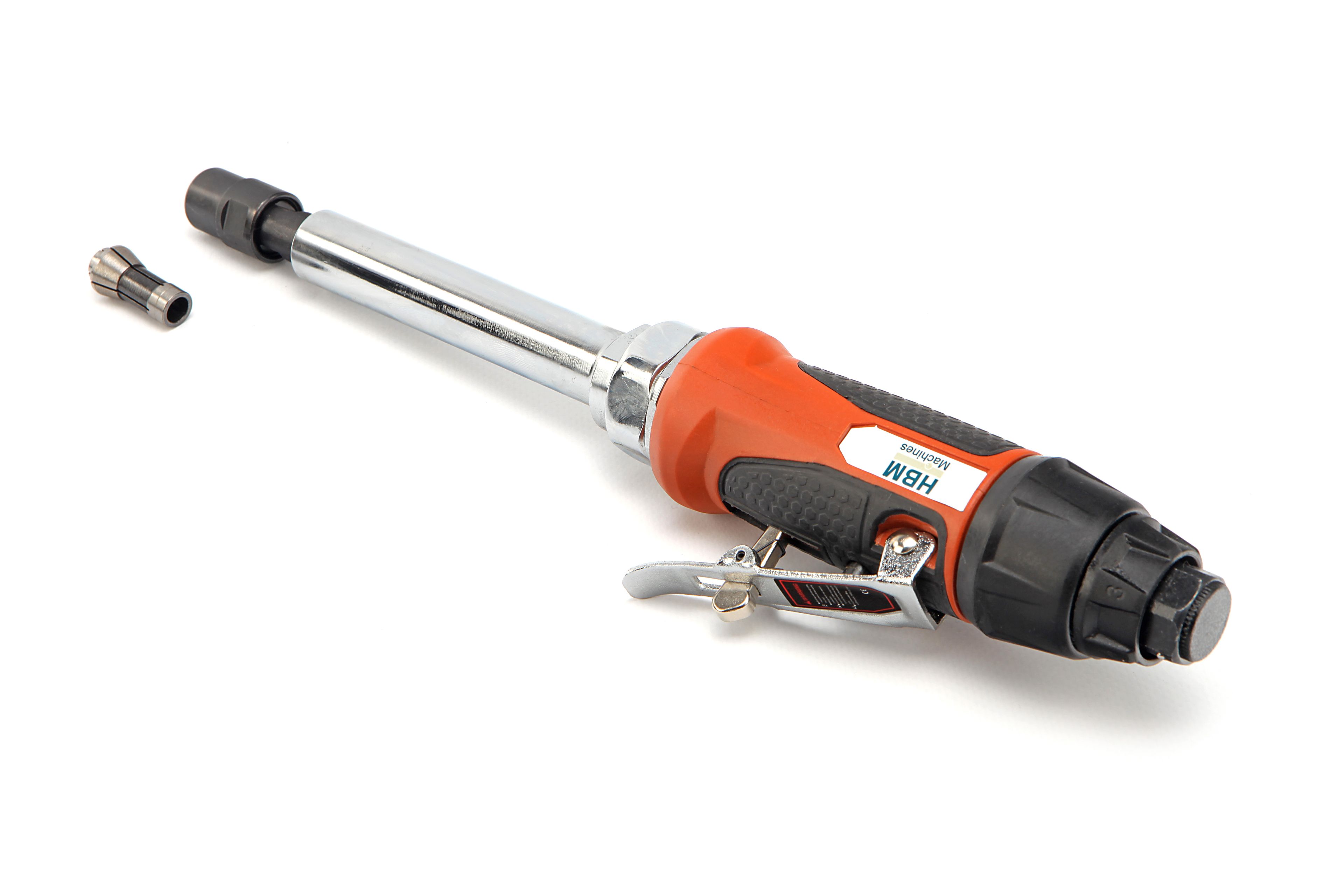 HBM Meuleuse à broches pneumatique variable professionnelle avec col de 125 mm