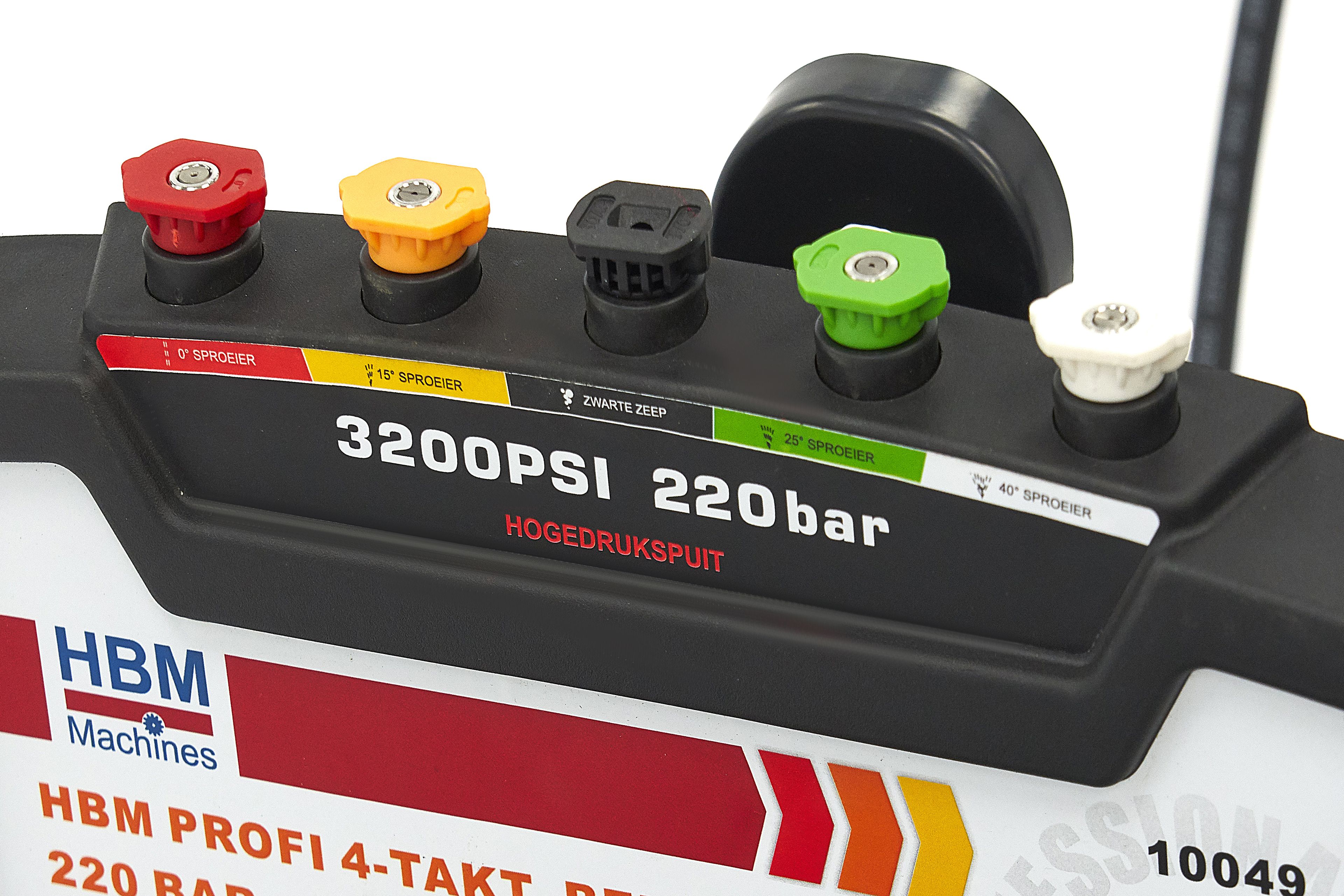 HBM Profi 4-Takt Benzine Hogedrukreiniger 228 Bar, 5 PK, 196 cc Image 4