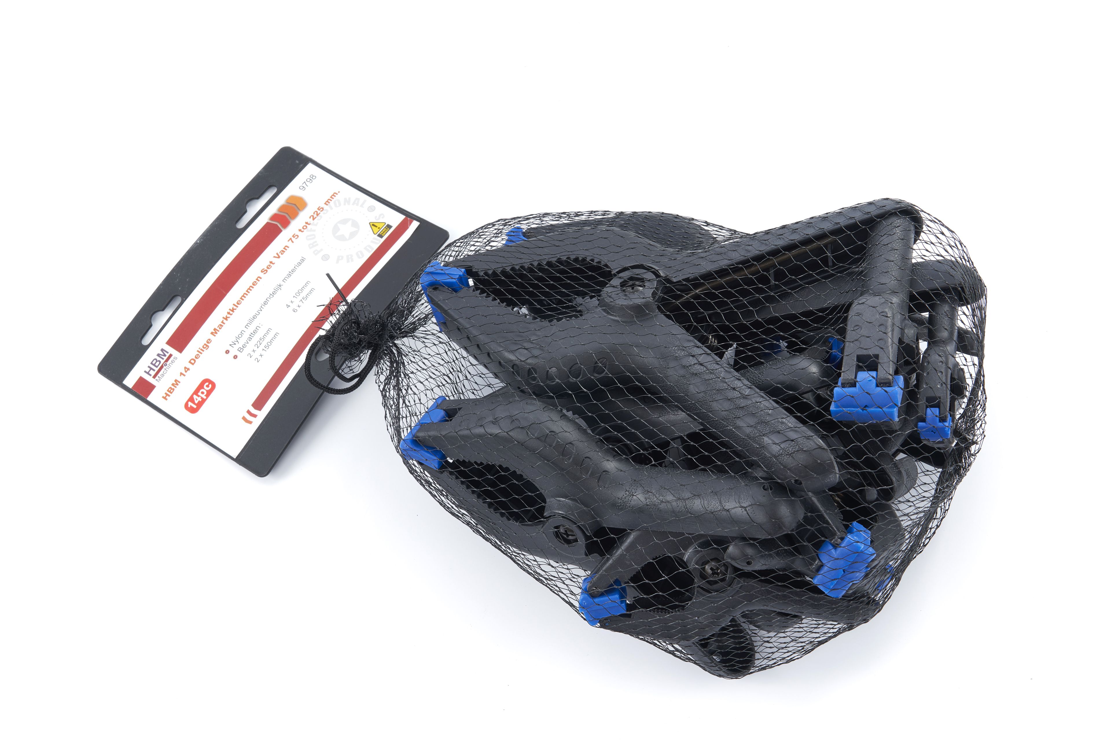 HBM - Jeu de 14 pinces à ressort 75 à 225 mm Image 4