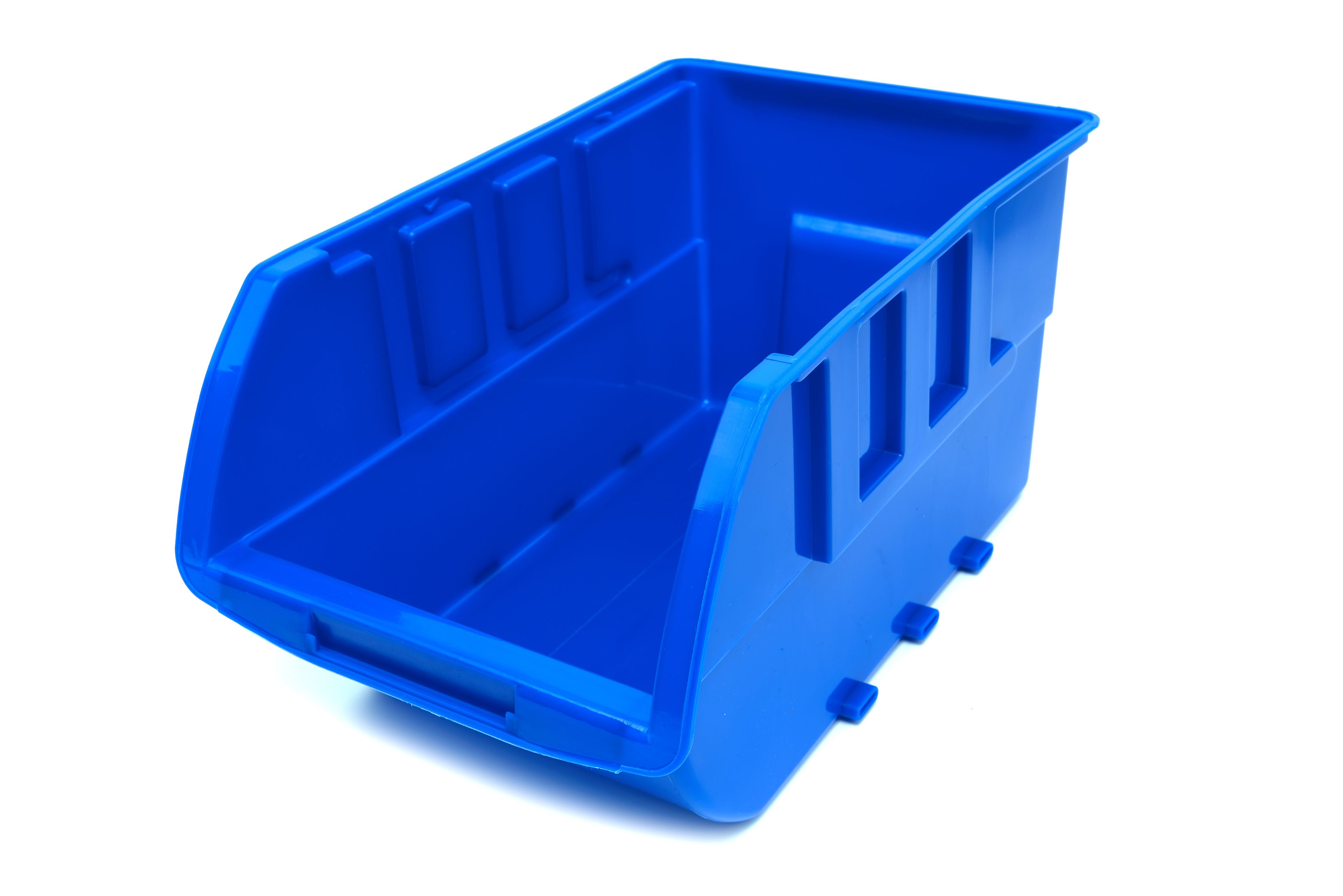 HBM Bacs de rangement 15 pièces, ensemble de boîtes empilables avec rails de suspension pour montage mural Image 2