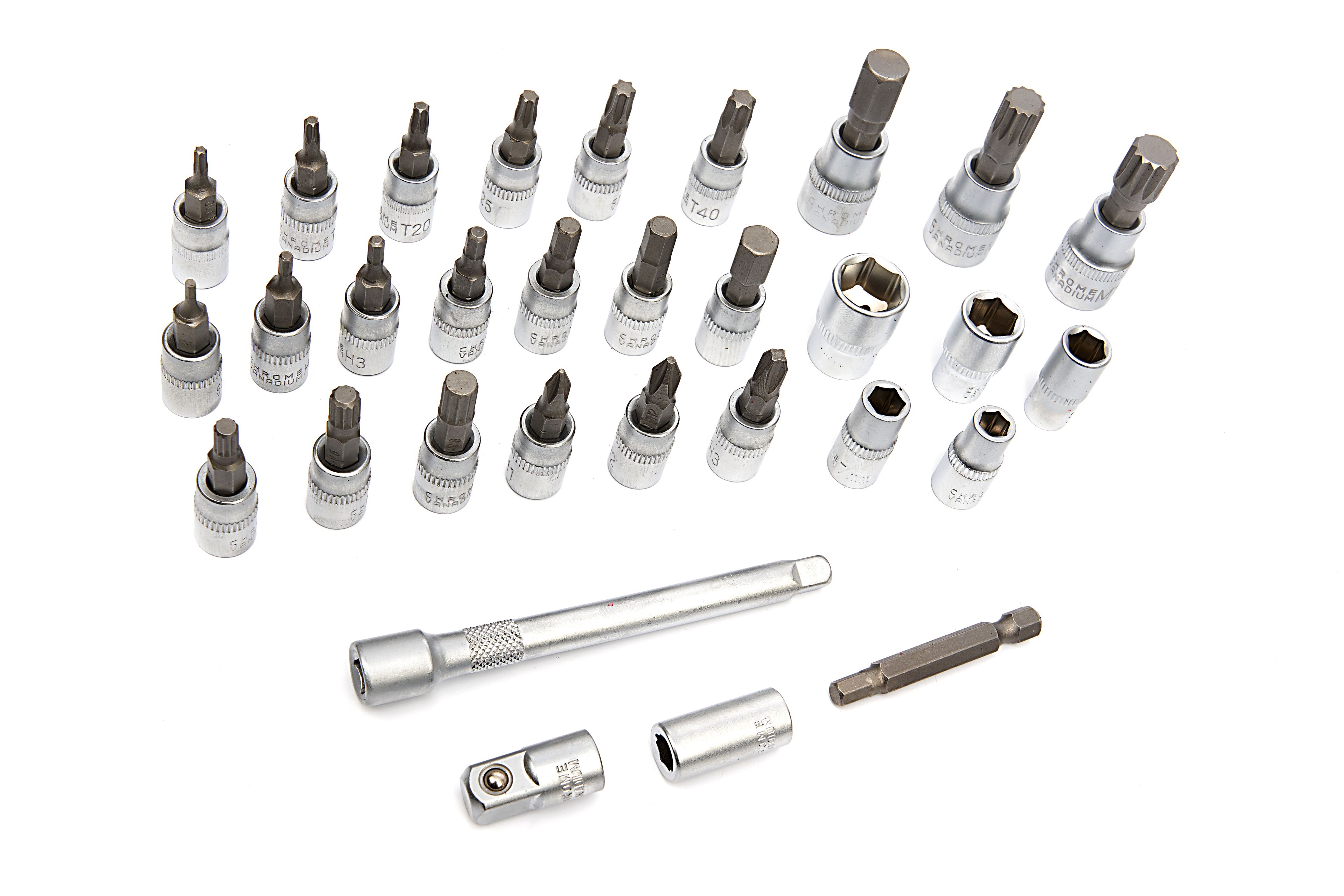 Jeu de clés dynamométriques HBM 32 pièces, 1/4 pouce, 2 - 20 Nm Image 9