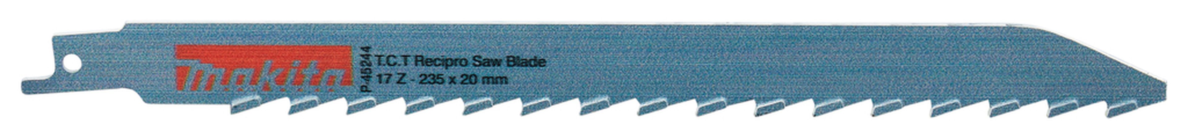 Makita Lame de Scie Sabre Pierre HM Argent 235x20mm P-45244