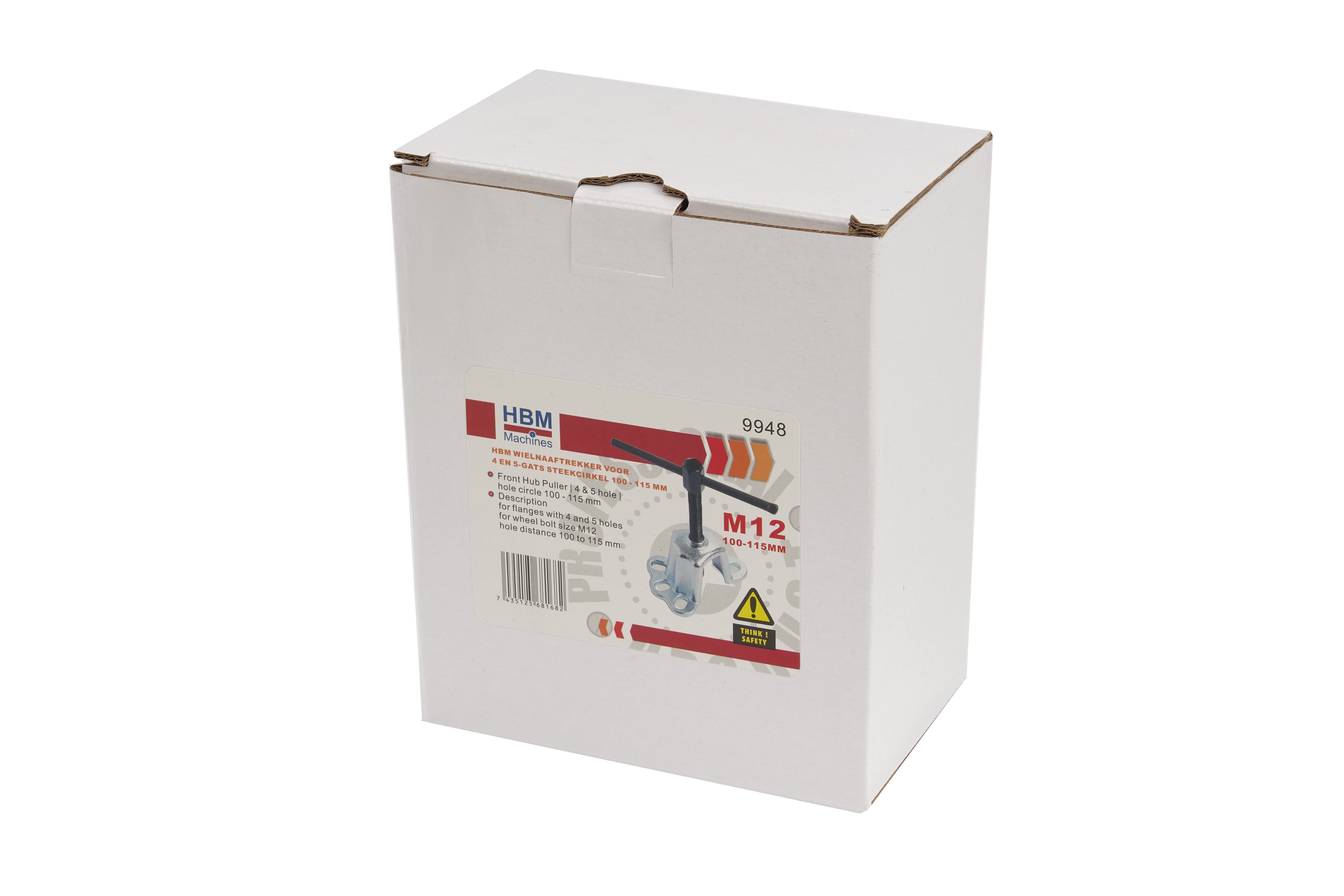 HBM Radnabenabzieher für 4 und 5 Loch Ritzel 100 - 115 mm Image 6