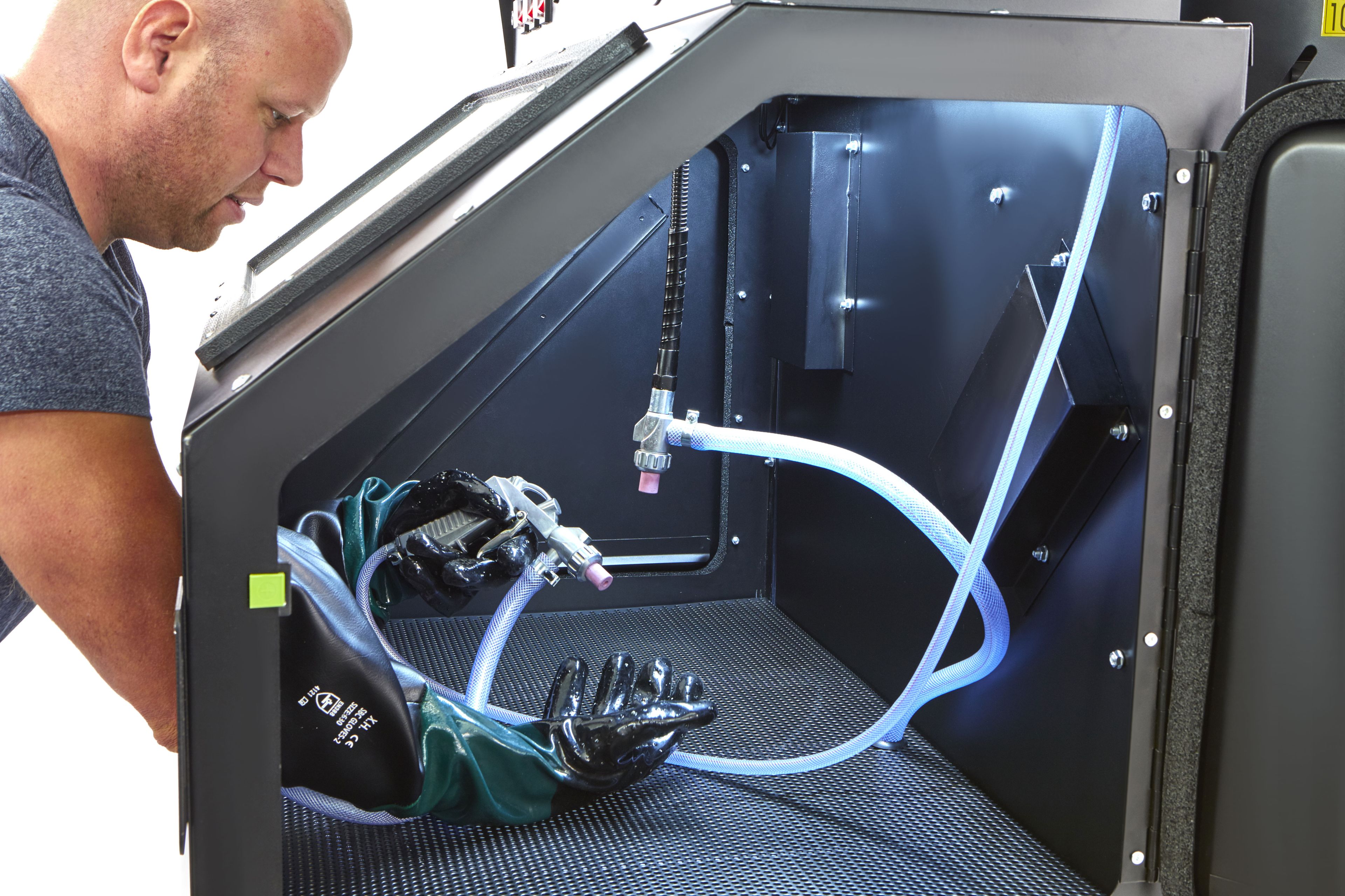 Cabine de souffle HBM SBC 350 noir mat avec extraction CE Image 6