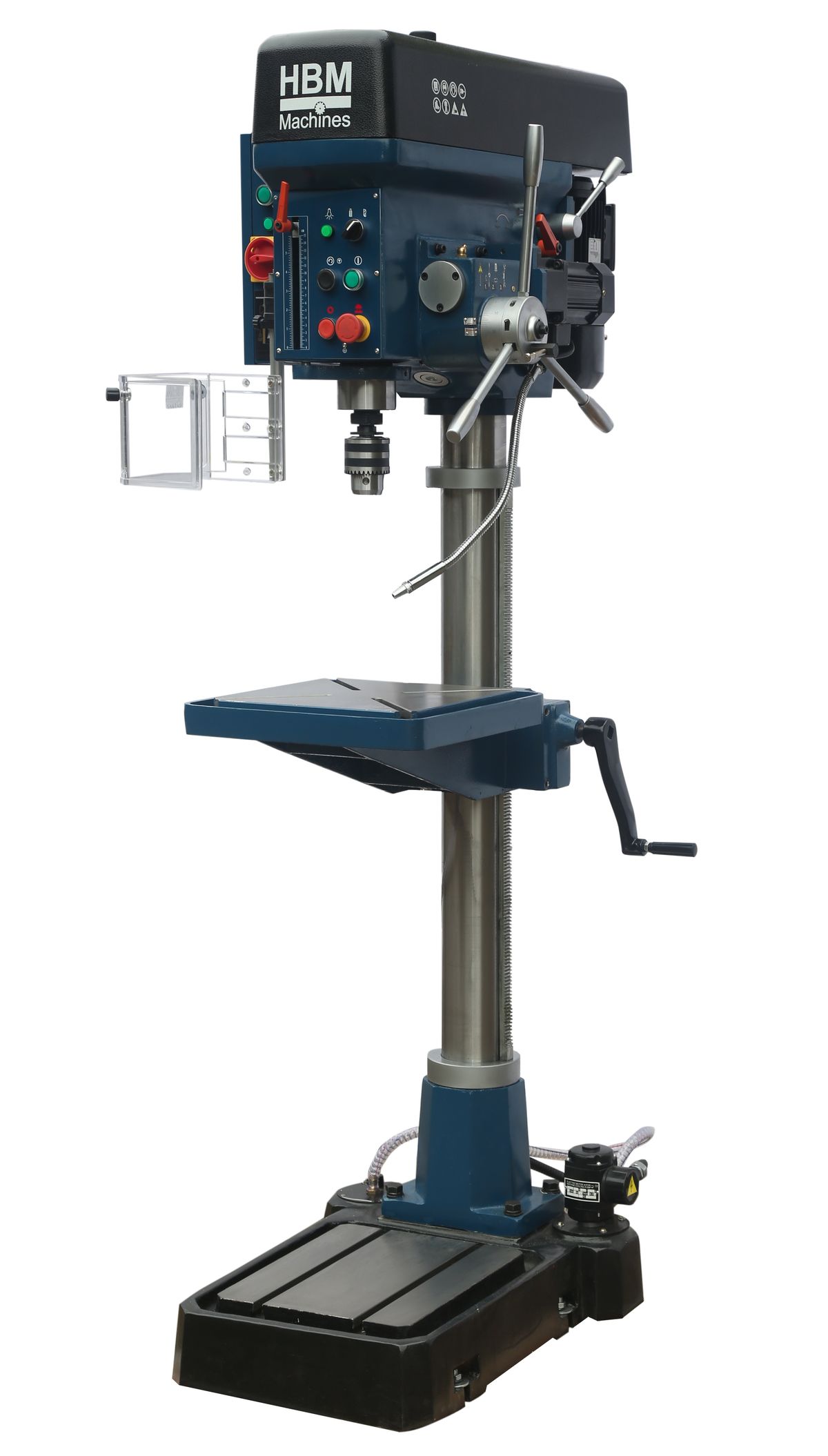 HBM Taladro de columna industrial deluxe 32 mm, 400 voltios