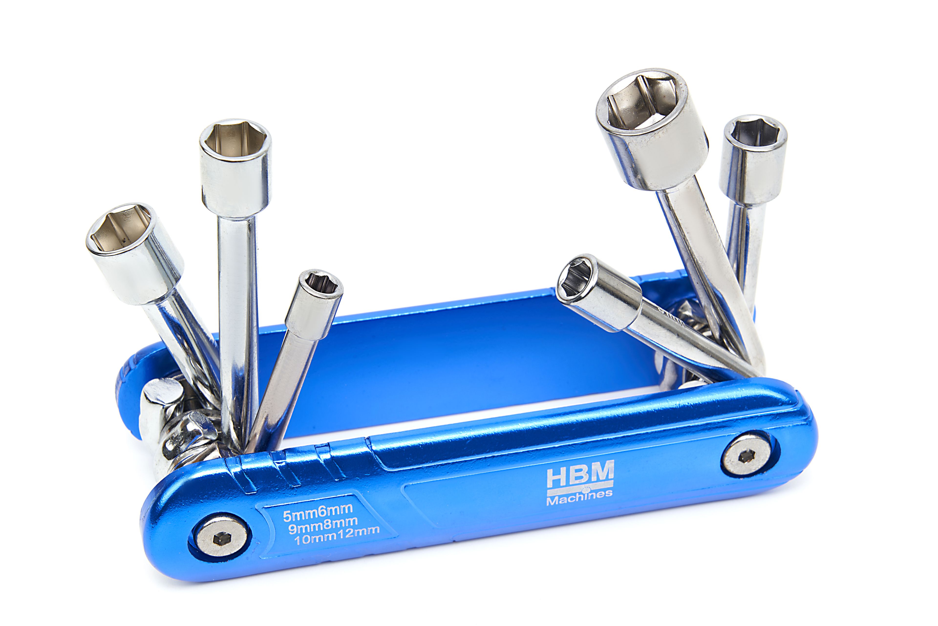 HBM - Jeu de clés à douille pliable 6 pièces