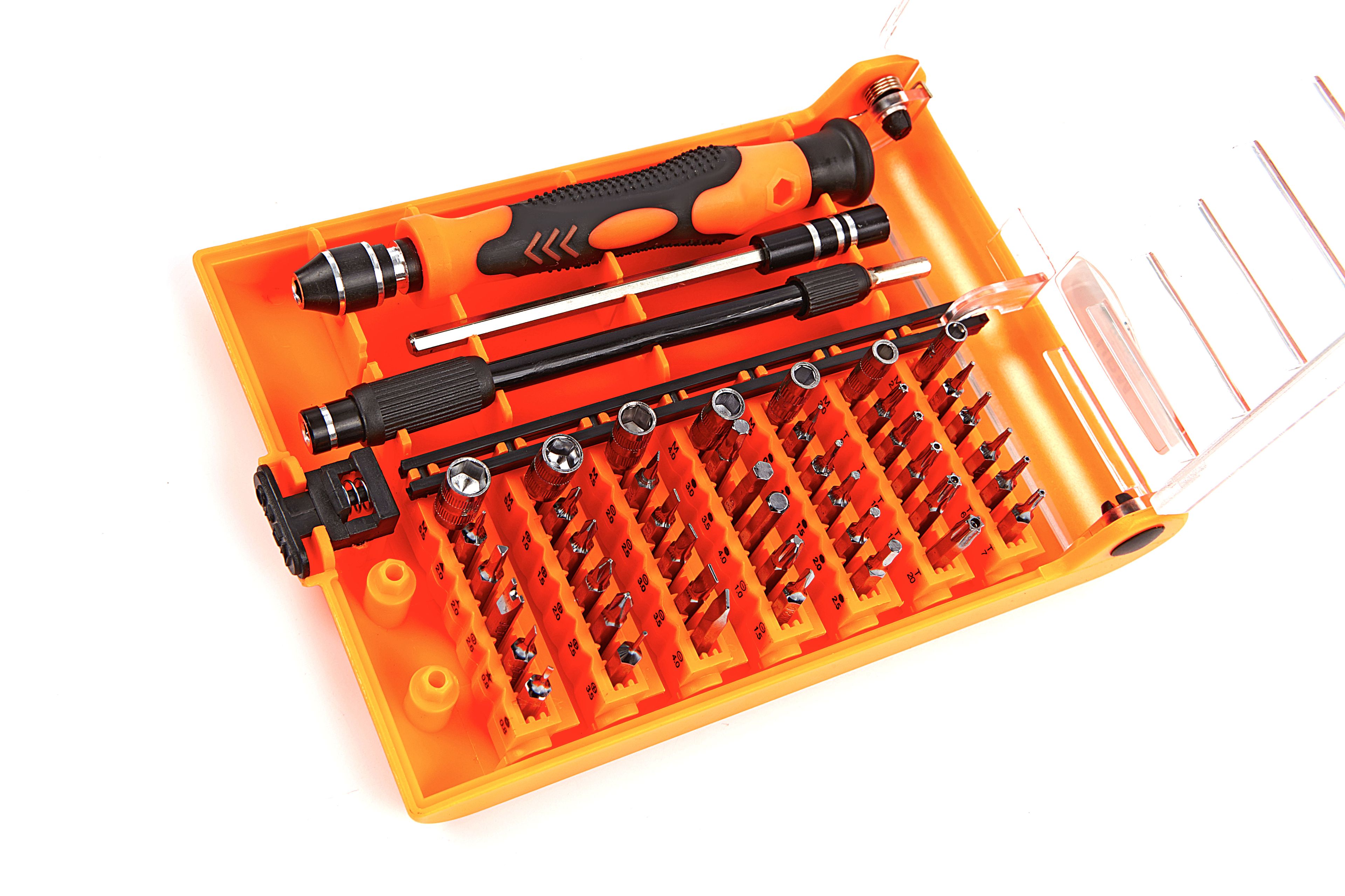 Conjunto de destornilladores de precisión profesional de 45 piezas HBM