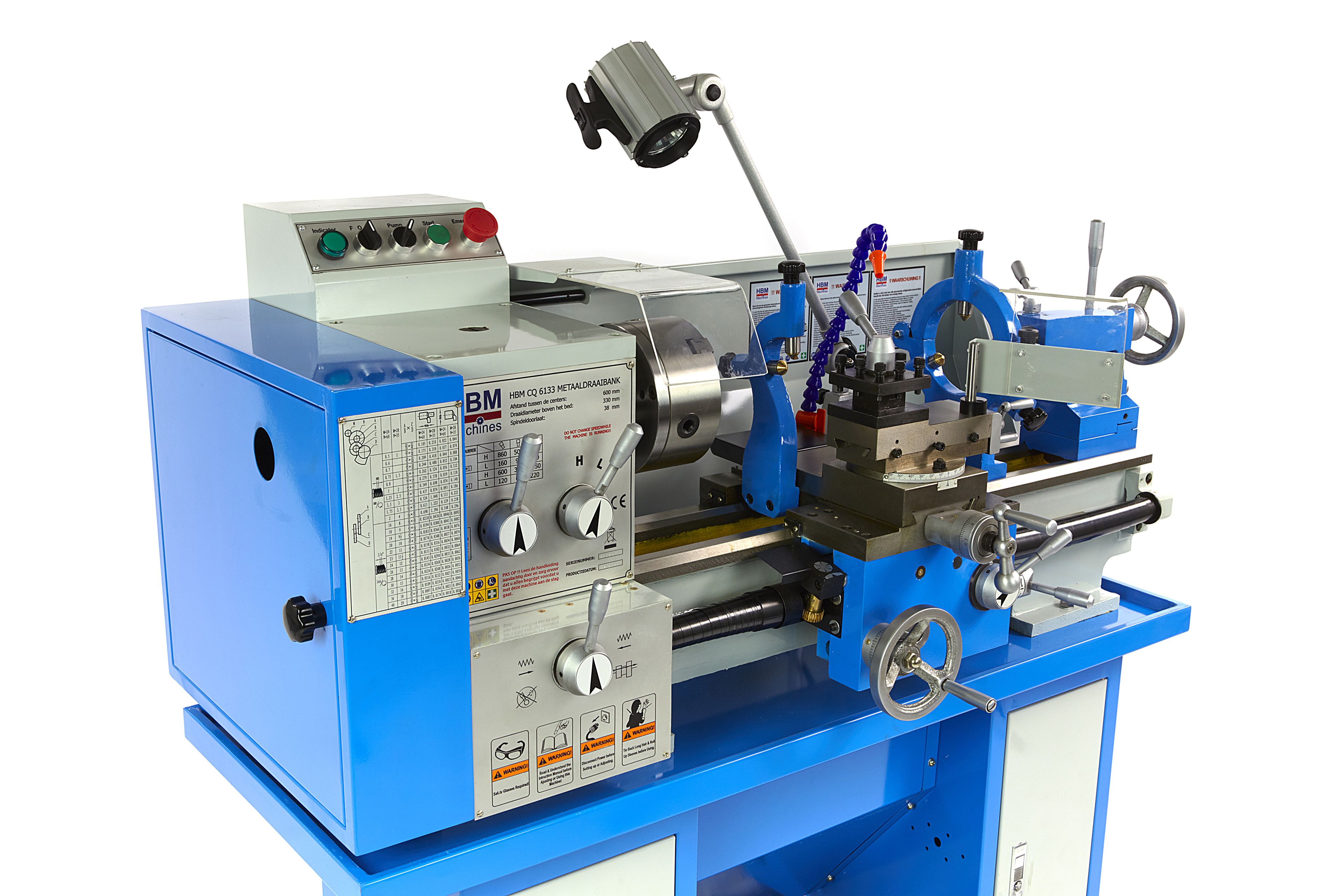 HBM metaaldraaibank 330 X 600 compleet 400 V Image 2