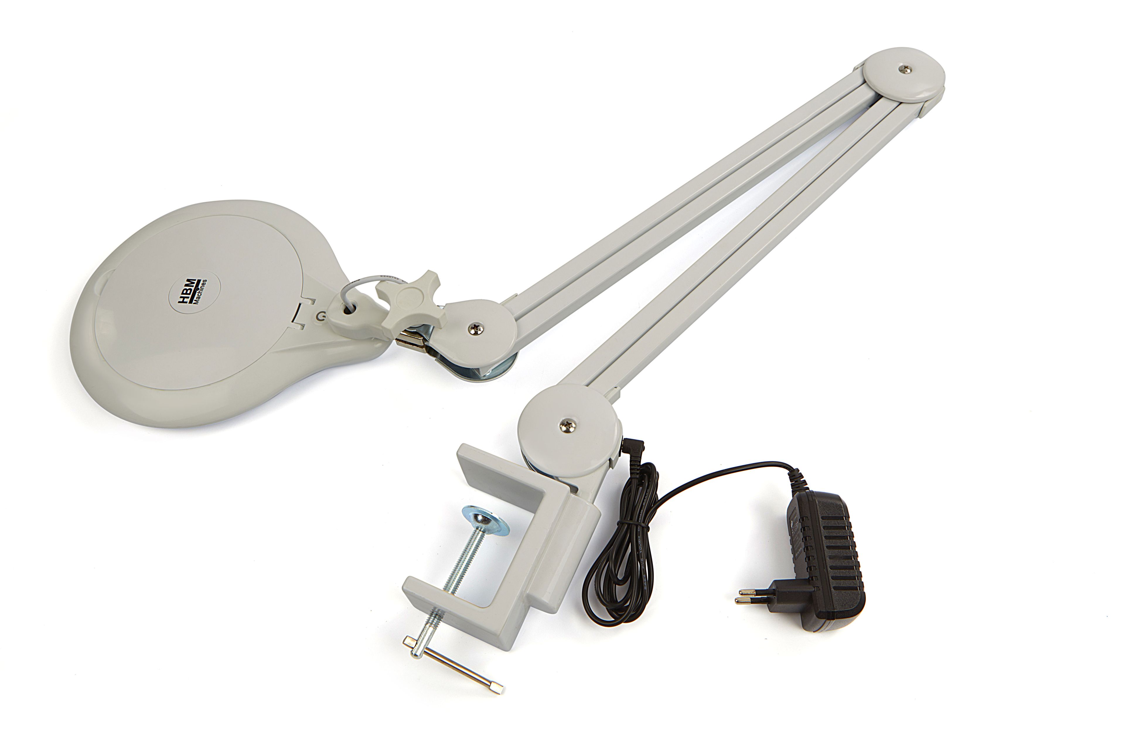 HBM lampe loupe LED réglable 3800 lumens avec variateur et pince de table Image 7