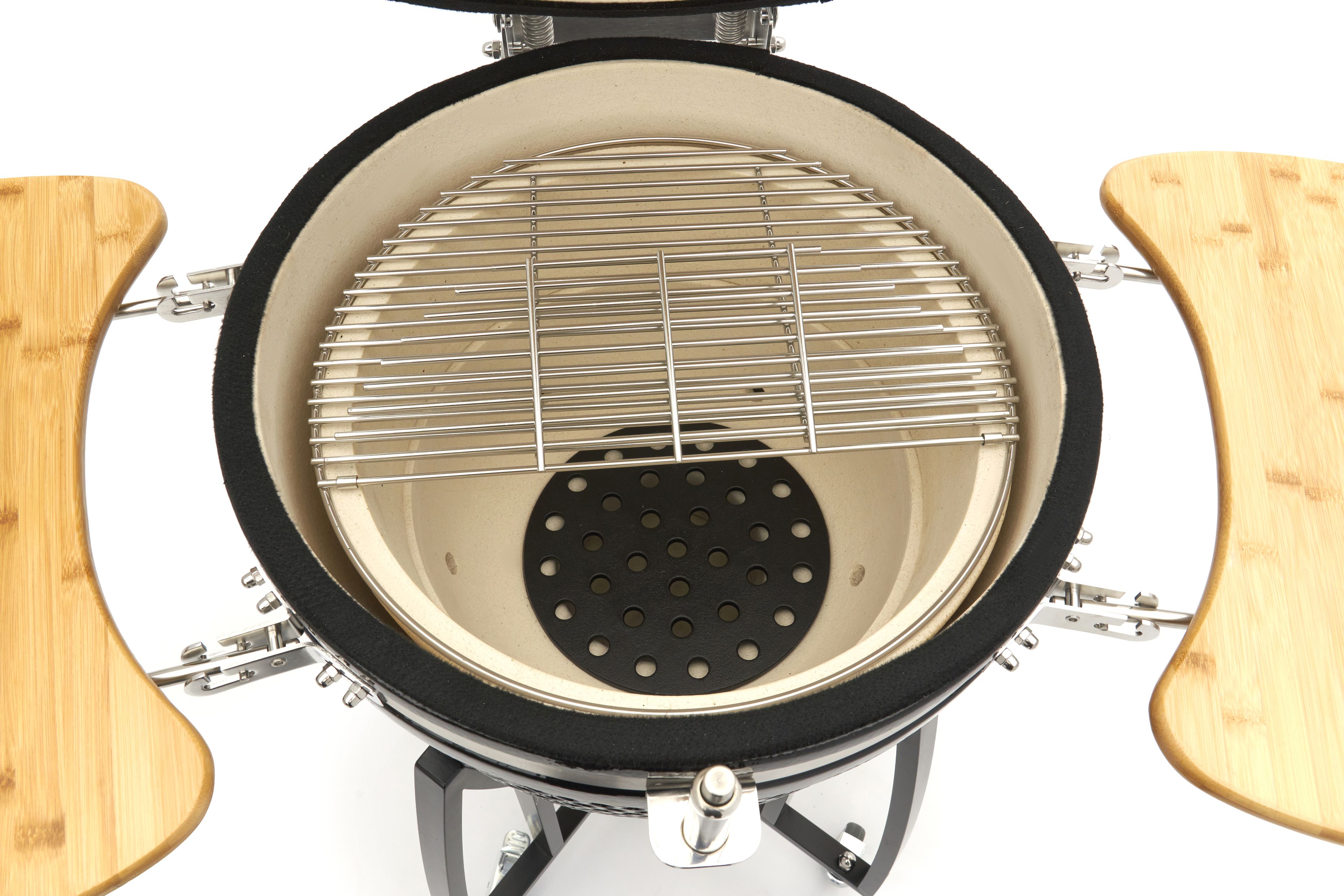 Barbecue Kamado en céramique de 55 cm sur socle mobile Black Edition Image 12