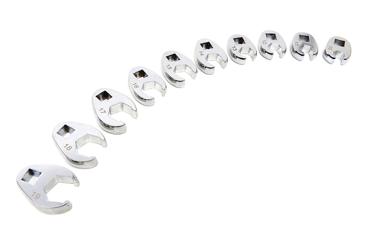 Stahlkaiser 10-teilige Brechstangenschlüssel mit 3/8 inch-Durchlass 10-19 mm.