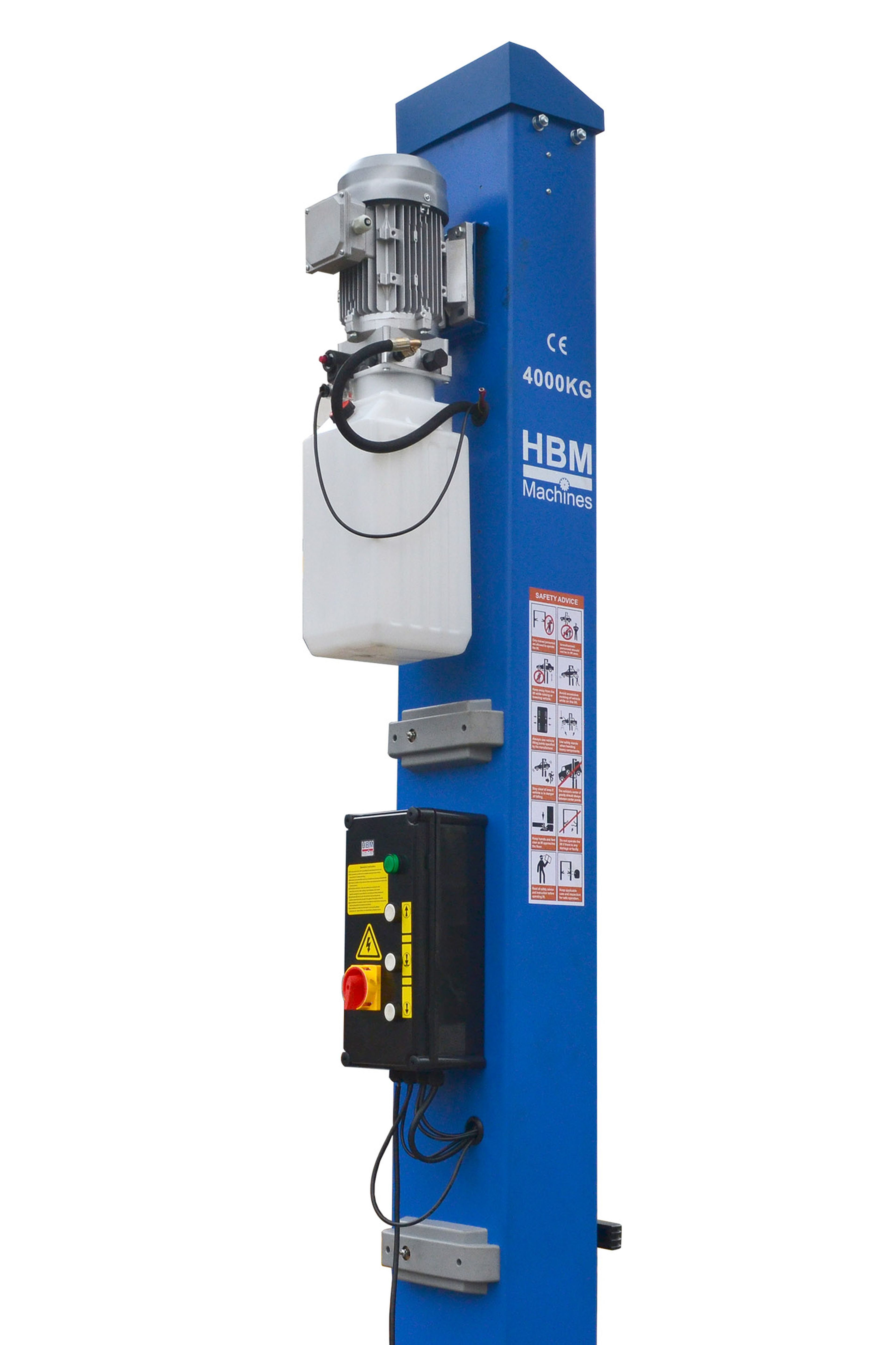 HBM Sollevatore idraulico professionale a 2 colonne da 4 tonnellate con sblocco elettronico Image 5