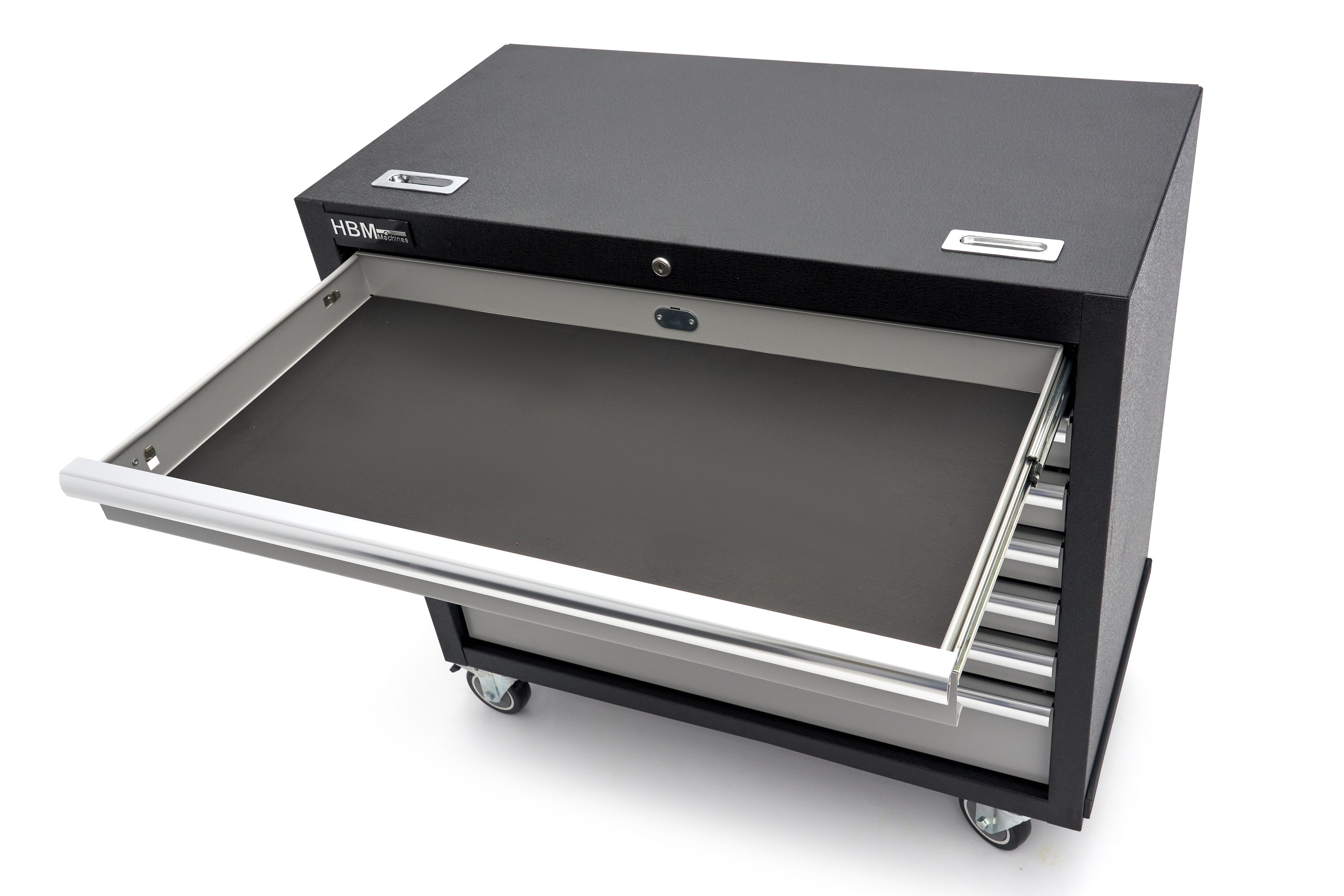 HBM Chariot à outils professionnel large de 7 tiroirs pour l'équipement d'atelier Image 10