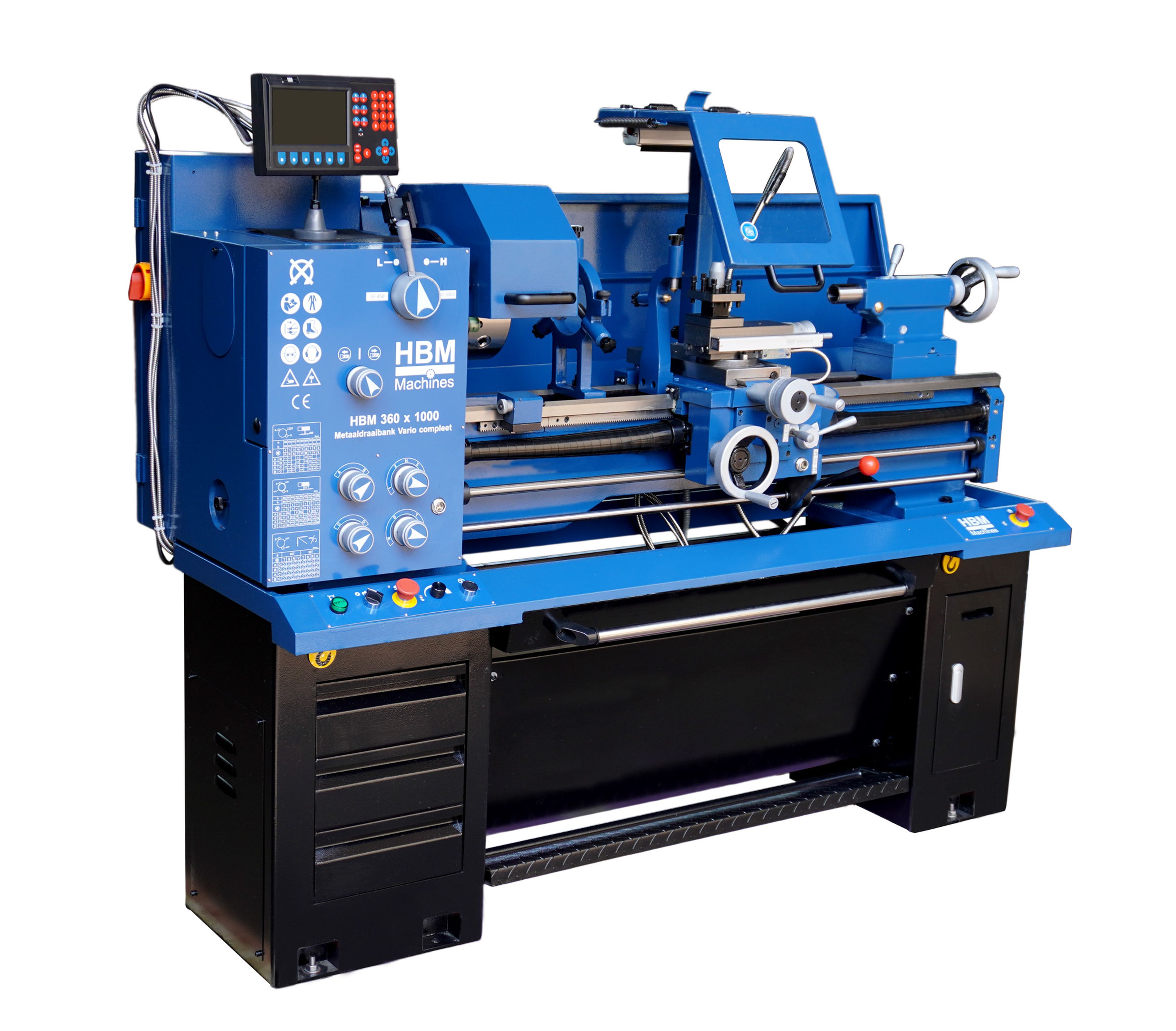 HBM torno para metal 360 x 1000 DRO vario Image 4