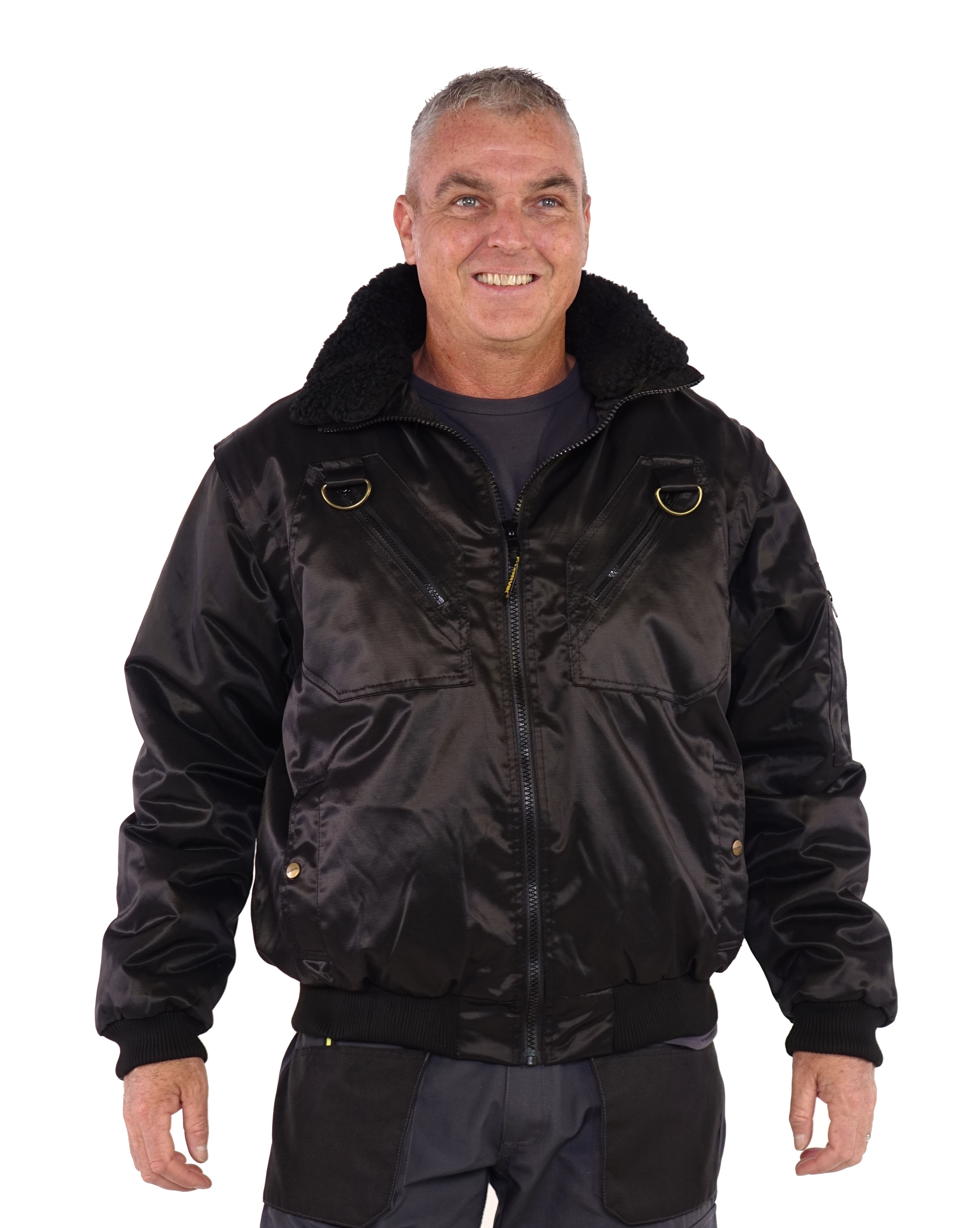 Storvik Stockholm Workjacket Pilot Jacket Noir XXL Image 8