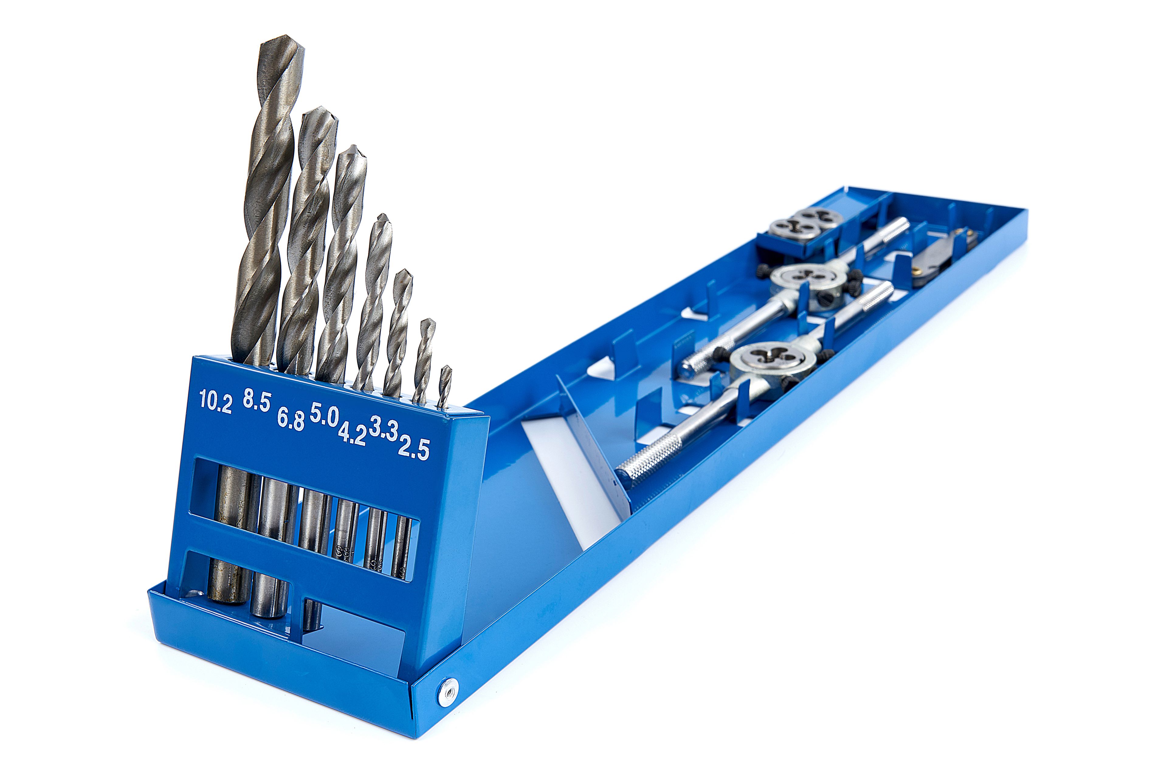 HBM Jeu de tarauds et filières M3-M12 44 pièces Image 5